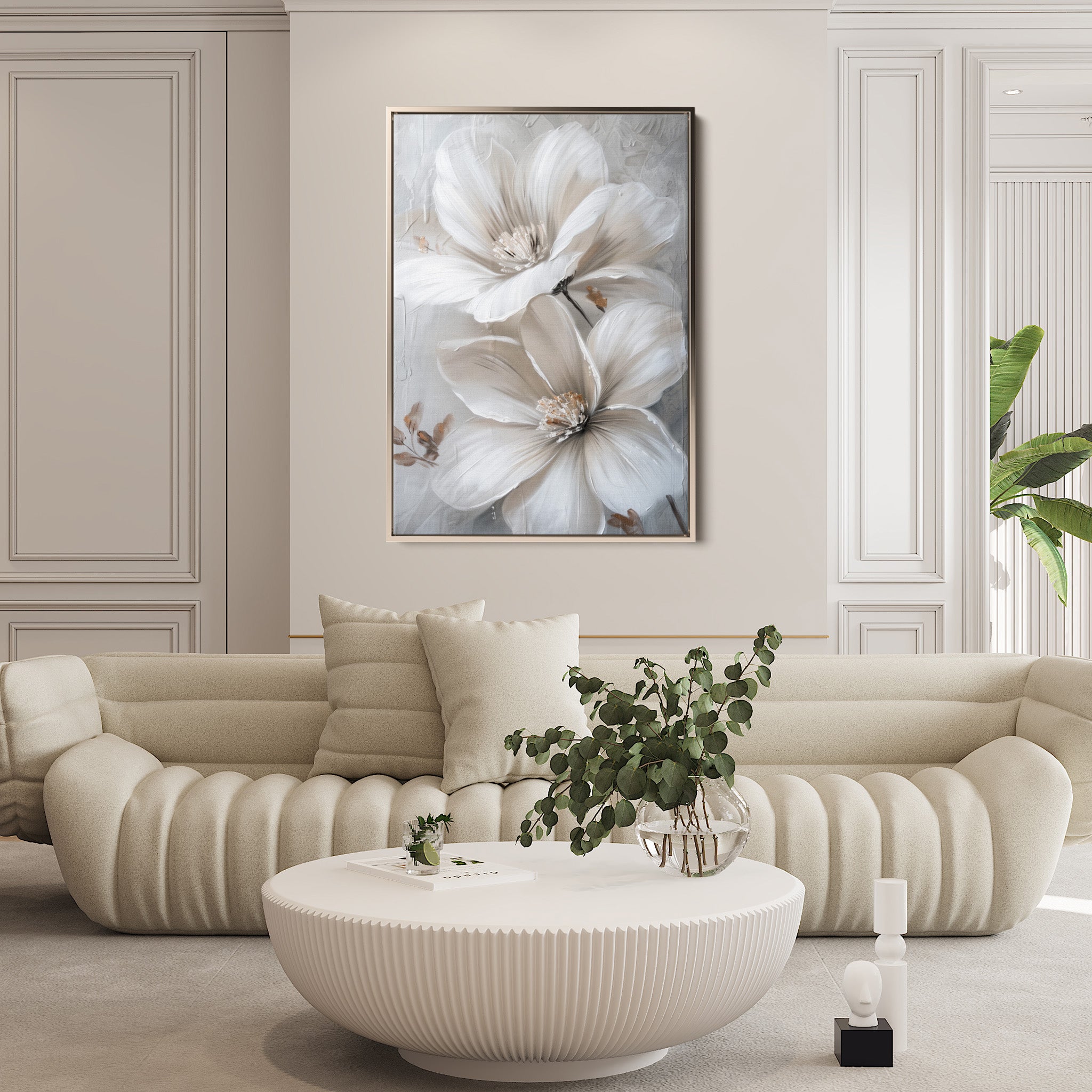 Floral Canvas Wall Art WAD172-F 90 x 60 cm / Stretched on hidden frame