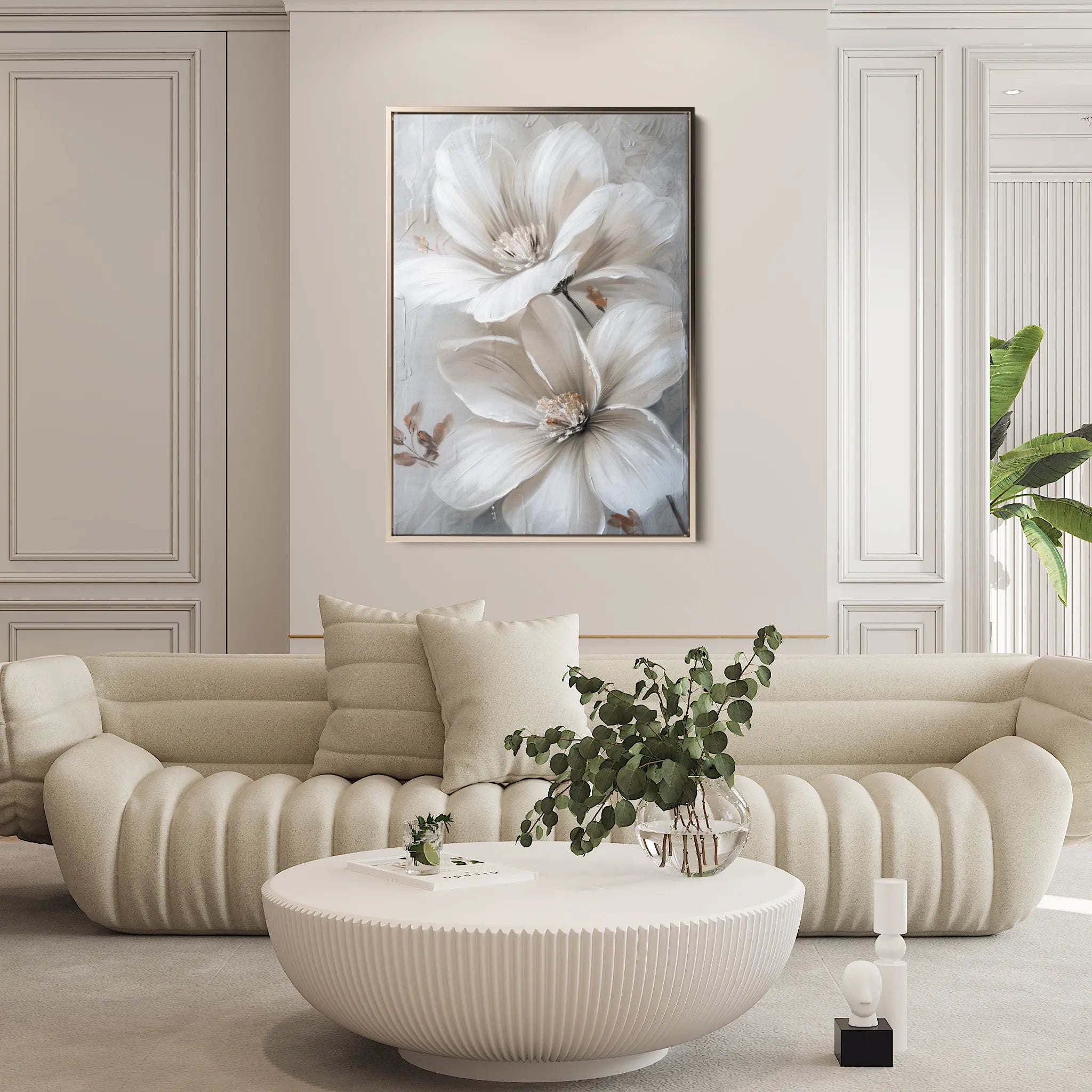 Floral Canvas Wall Art WAD172-F 90 x 60 cm / Stretched on hidden frame