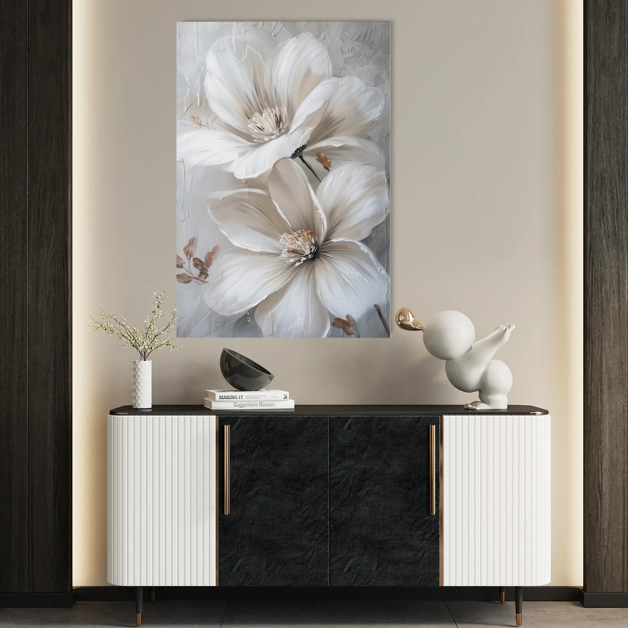 Floral Canvas Wall Art WAD172-F 90 x 60 cm / Stretched on hidden frame