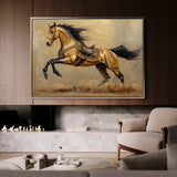 Horses 172 Canvas Art 90 x 60 cm / Stretched on hidden frame