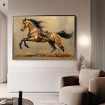 Horses 172 Canvas Art 90 x 60 cm / Stretched on hidden frame