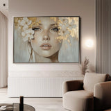 Portrait 172 Canvas Art 90 x 60 cm / Stretched on hidden frame
