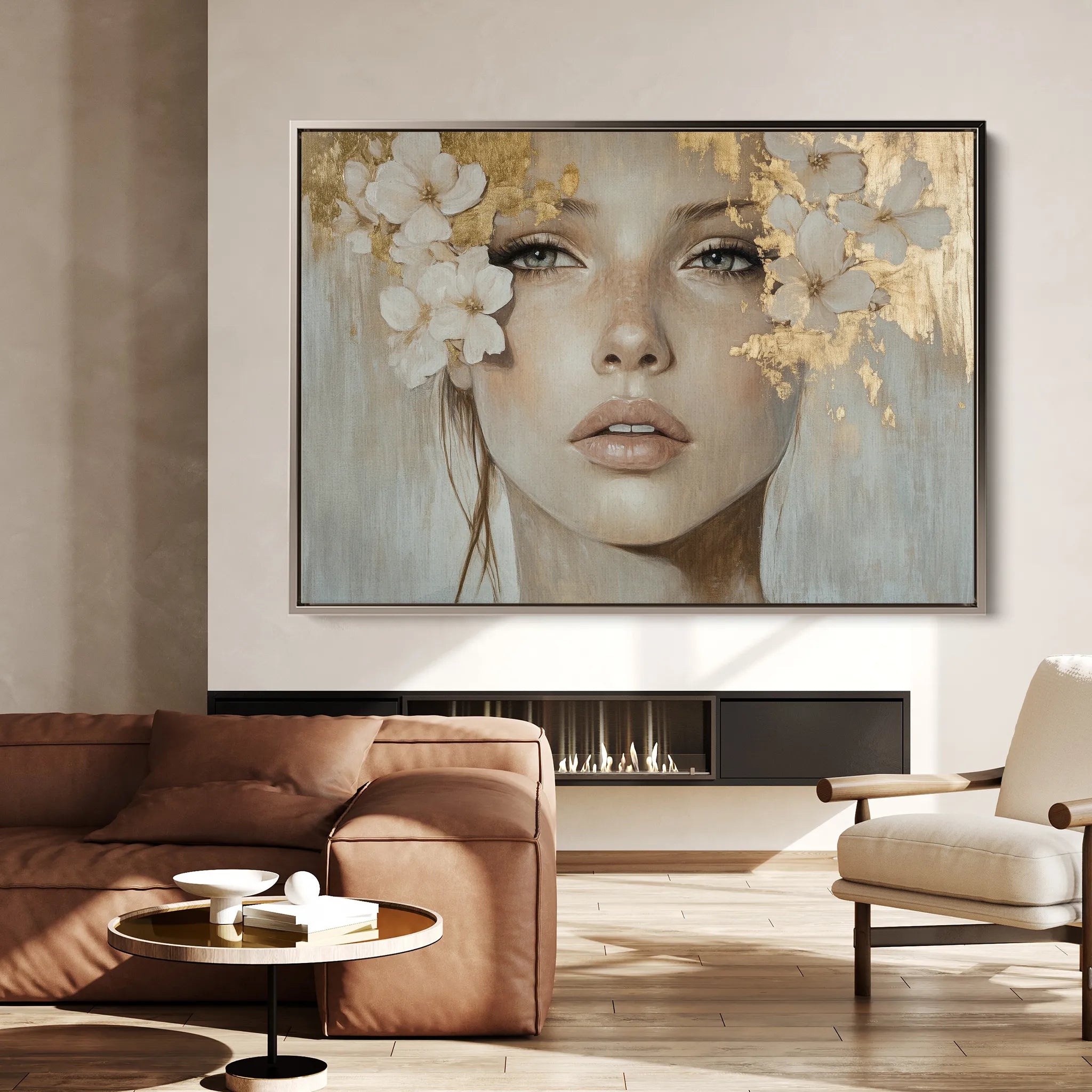 Portrait Canvas Wall Art WAD172-P 90 x 60 cm / Stretched on hidden frame