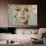 Portrait 172 Canvas Art 90 x 60 cm / Stretched on hidden frame