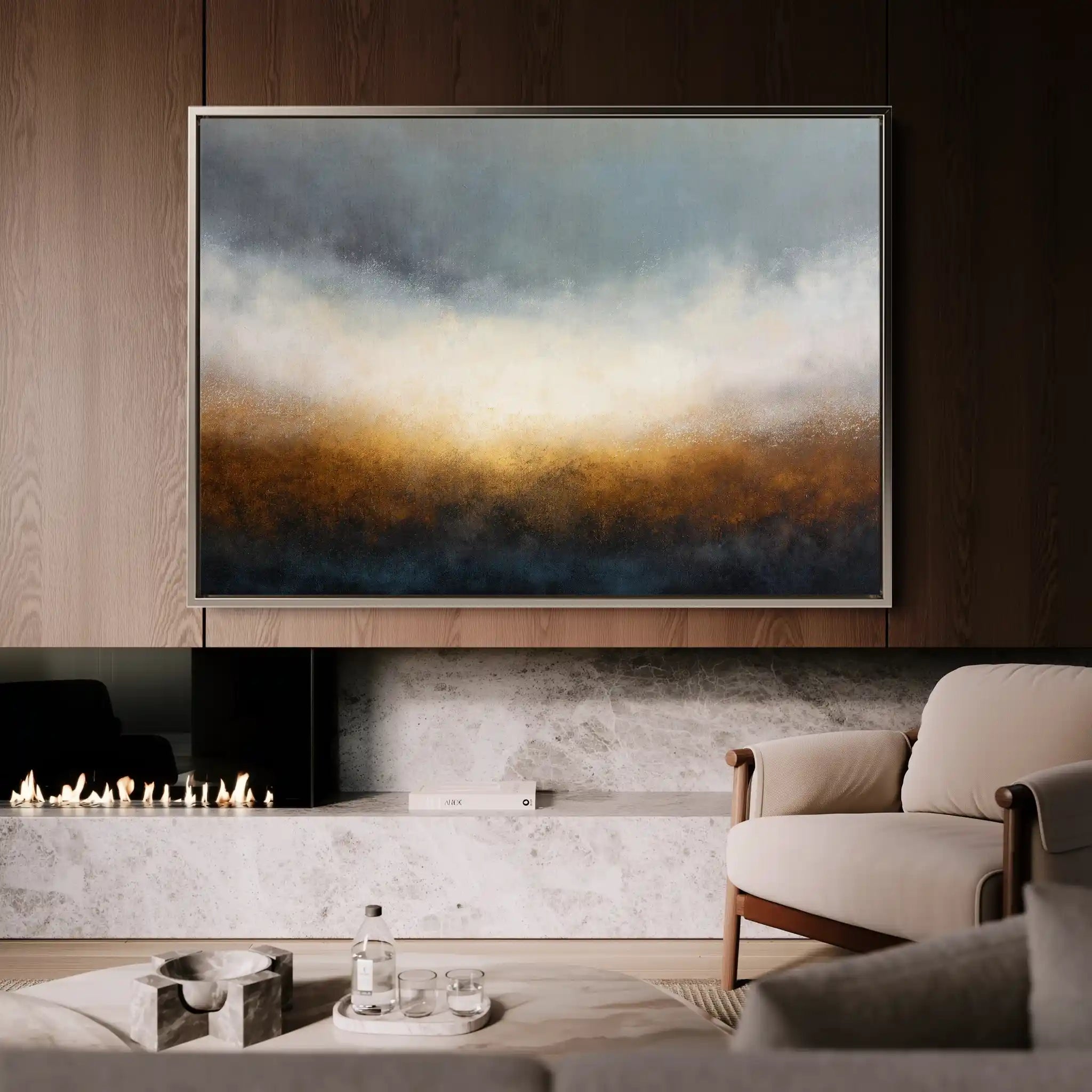 Abstract 1722 Canvas Art 60 x 40 cm / Stretched on hidden frame