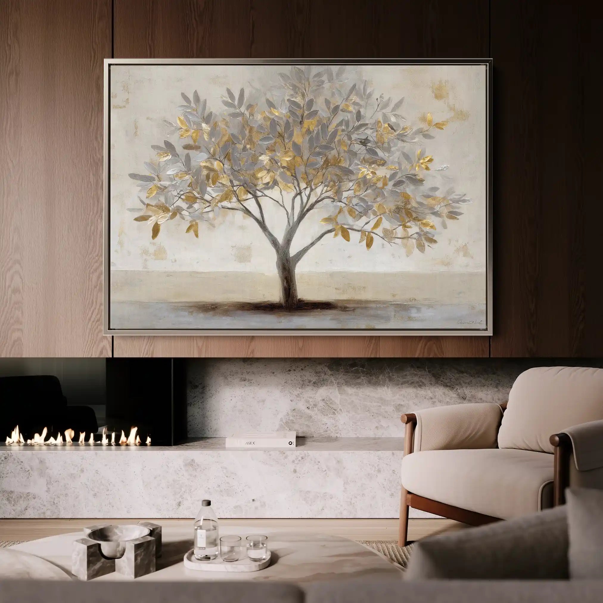 Abstract 1727 Canvas Art 60 x 40 cm / Stretched on hidden frame