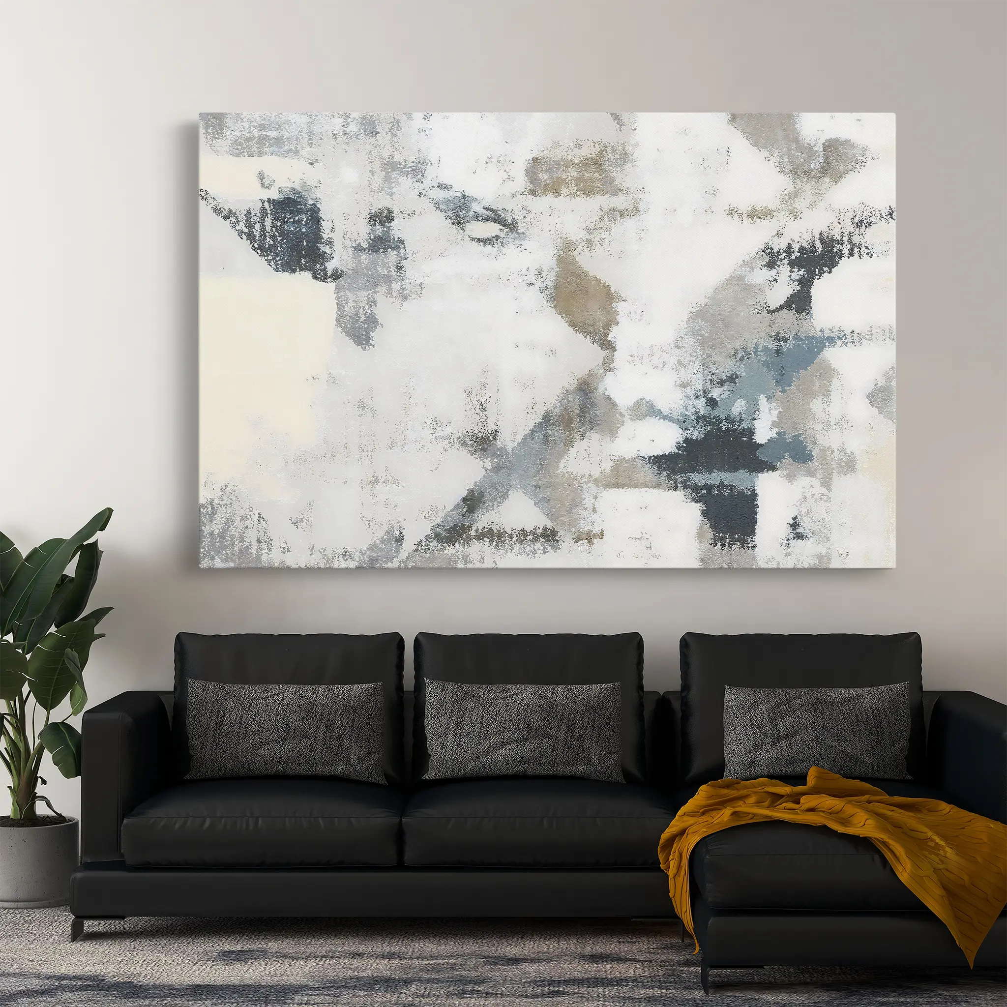 Abstract Canvas Wall Art WAD173-A 90 x 60 cm / Stretched on hidden frame