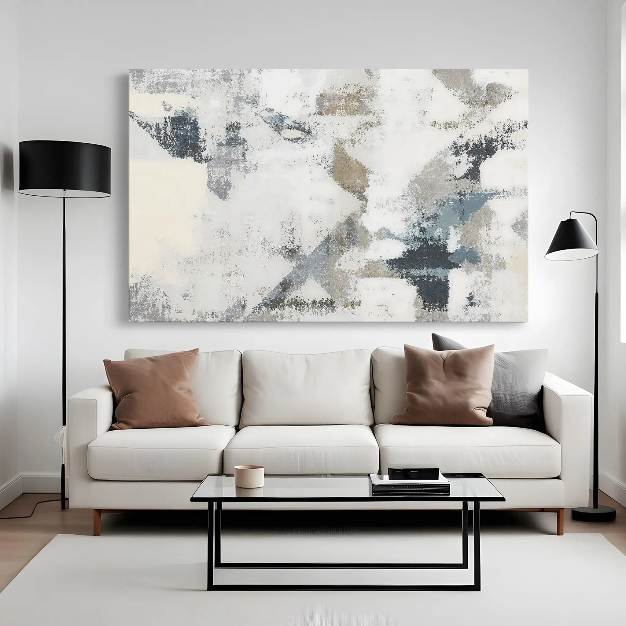 Abstract Canvas Wall Art WAD173-A 90 x 60 cm / Stretched on hidden frame