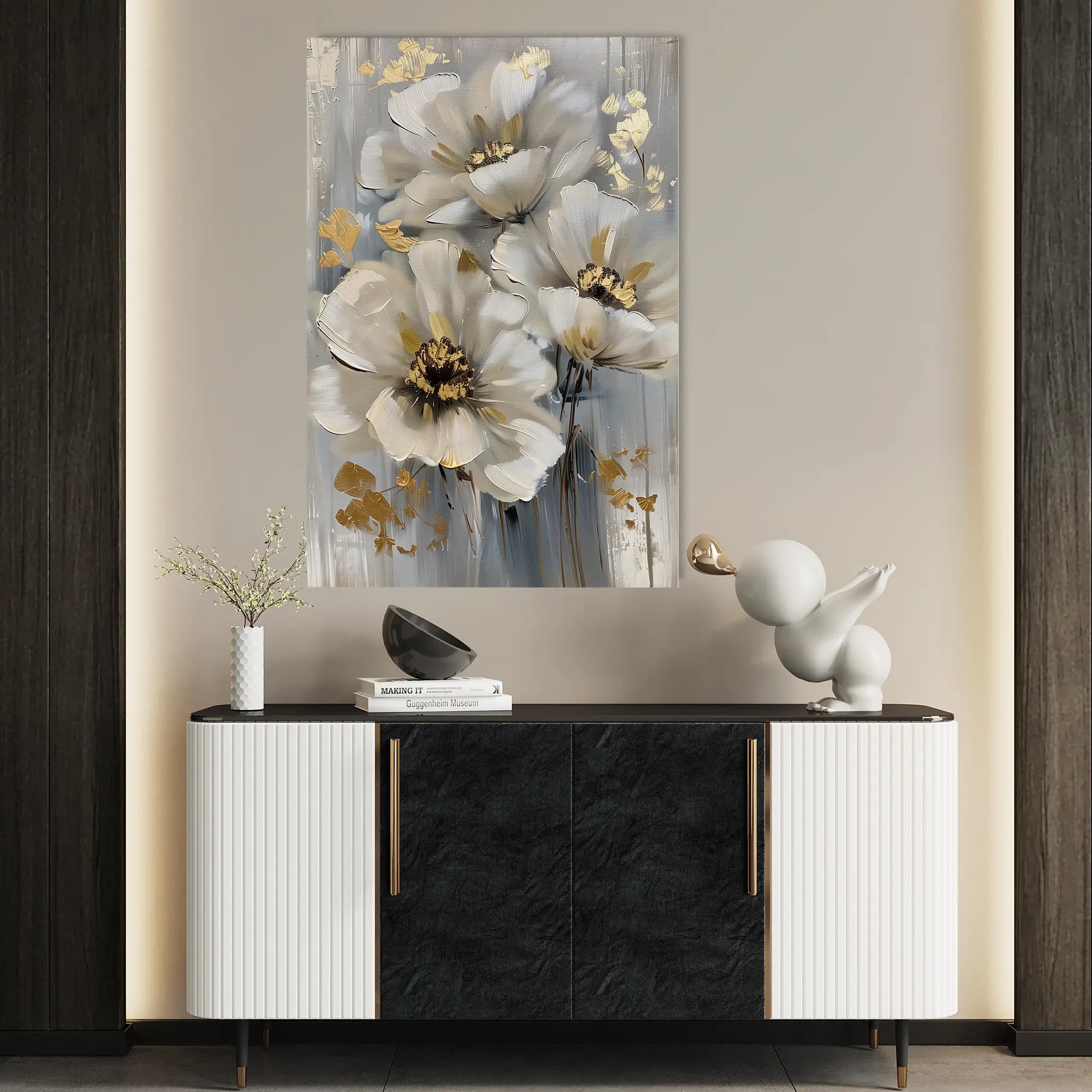 Floral Canvas Wall Art WAD173-F 90 x 60 cm / Stretched on hidden frame