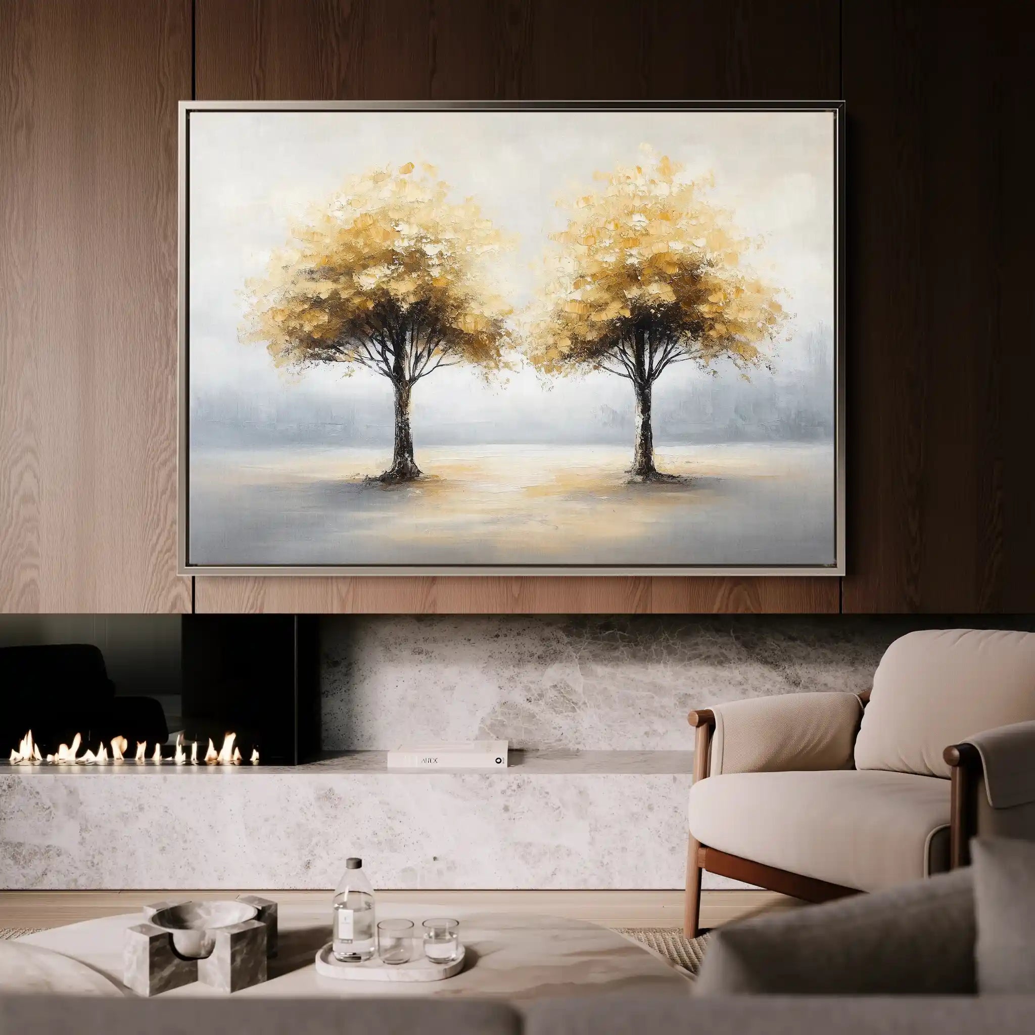 Landscape 173 Canvas Art 90 x 60 cm / Stretched on hidden frame