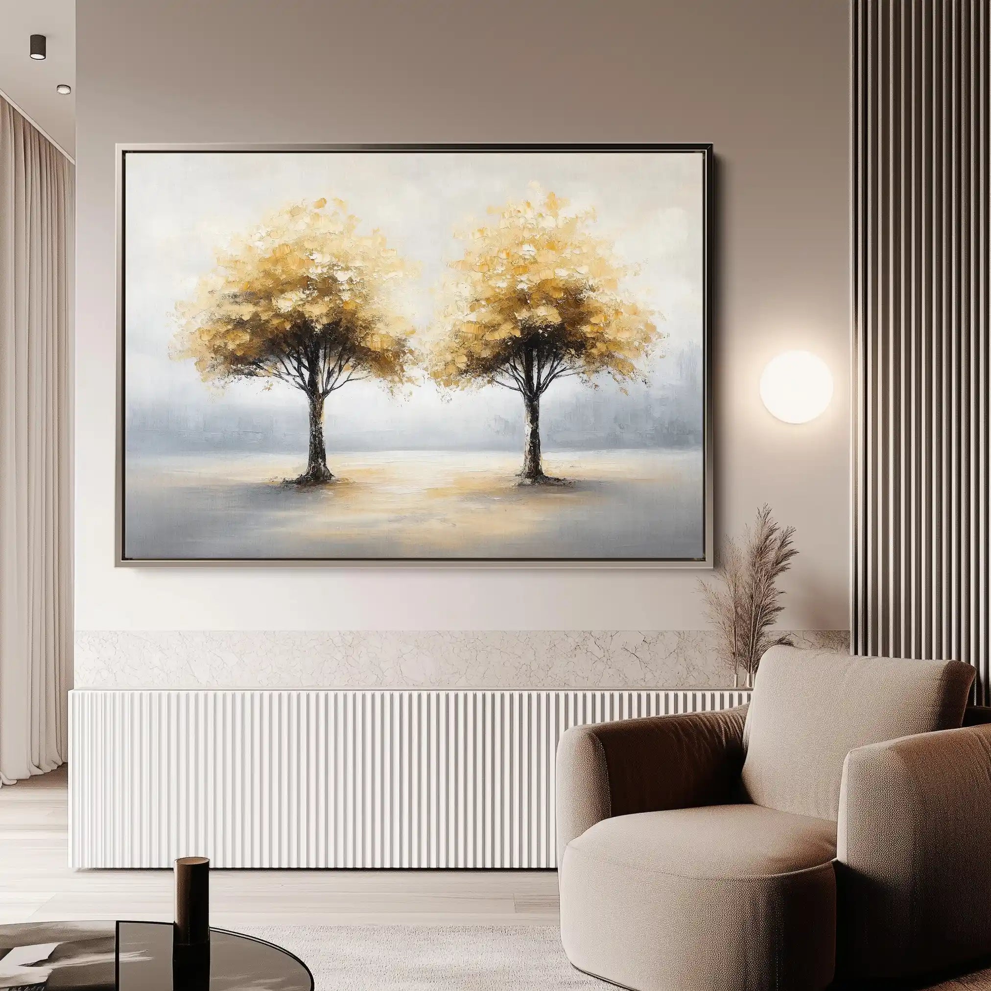 Landscape 173 Canvas Art 90 x 60 cm / Stretched on hidden frame