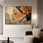 Portrait 173 Canvas Art 90 x 60 cm / Stretched on hidden frame