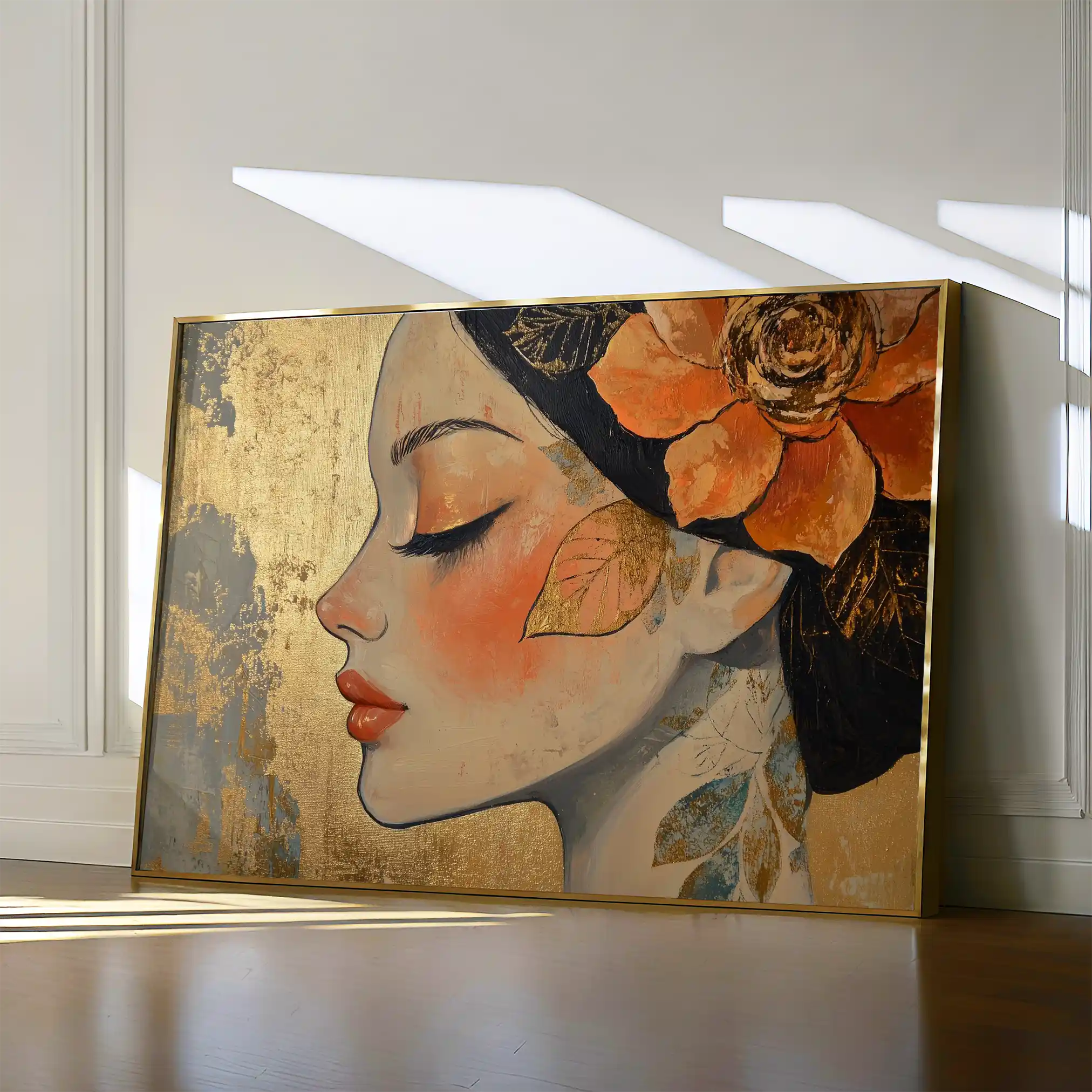 Portrait 173 Canvas Art 90 x 60 cm / Stretched on hidden frame