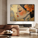 Portrait 173 Canvas Art 90 x 60 cm / Stretched on hidden frame