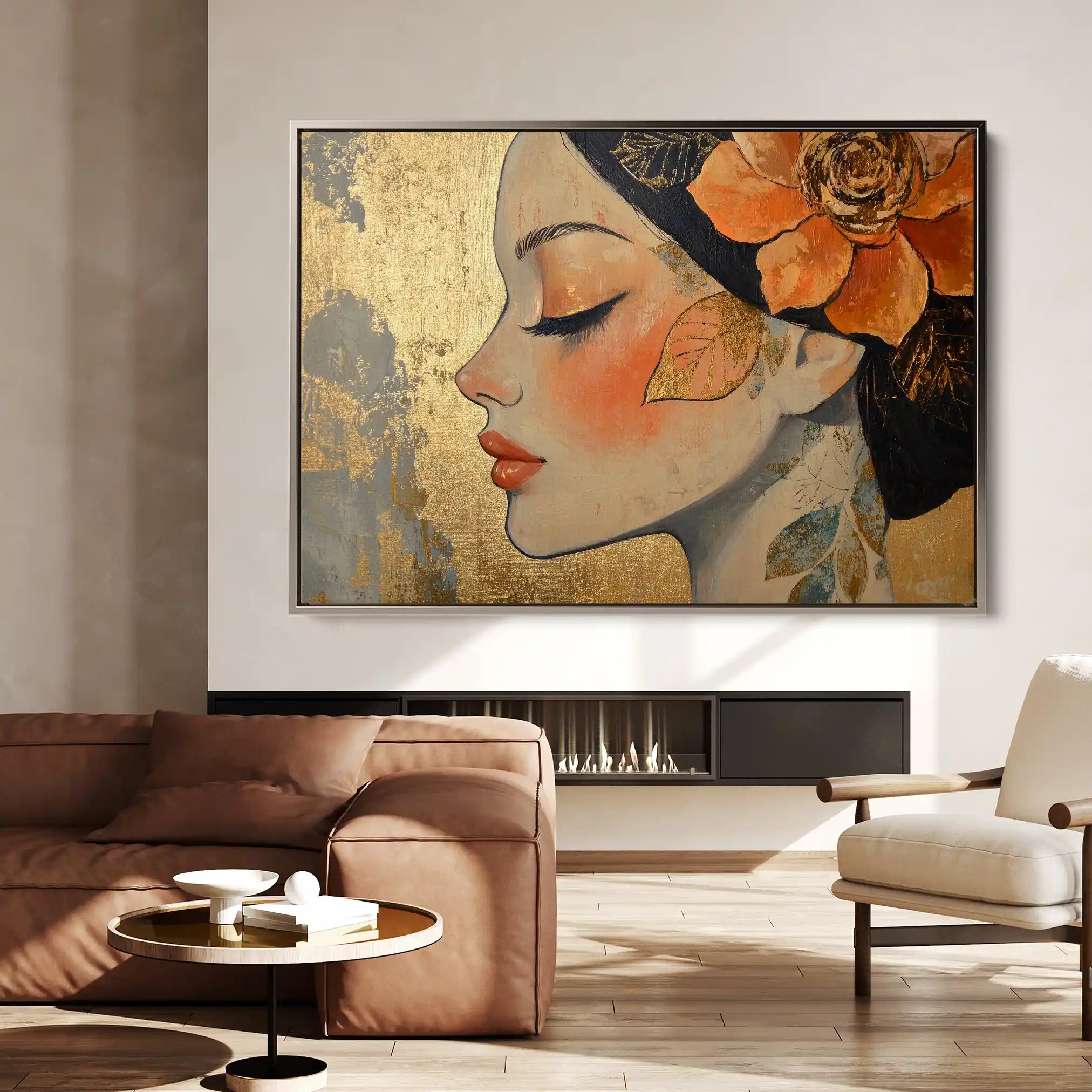 Portrait 173 Canvas Art 90 x 60 cm / Stretched on hidden frame