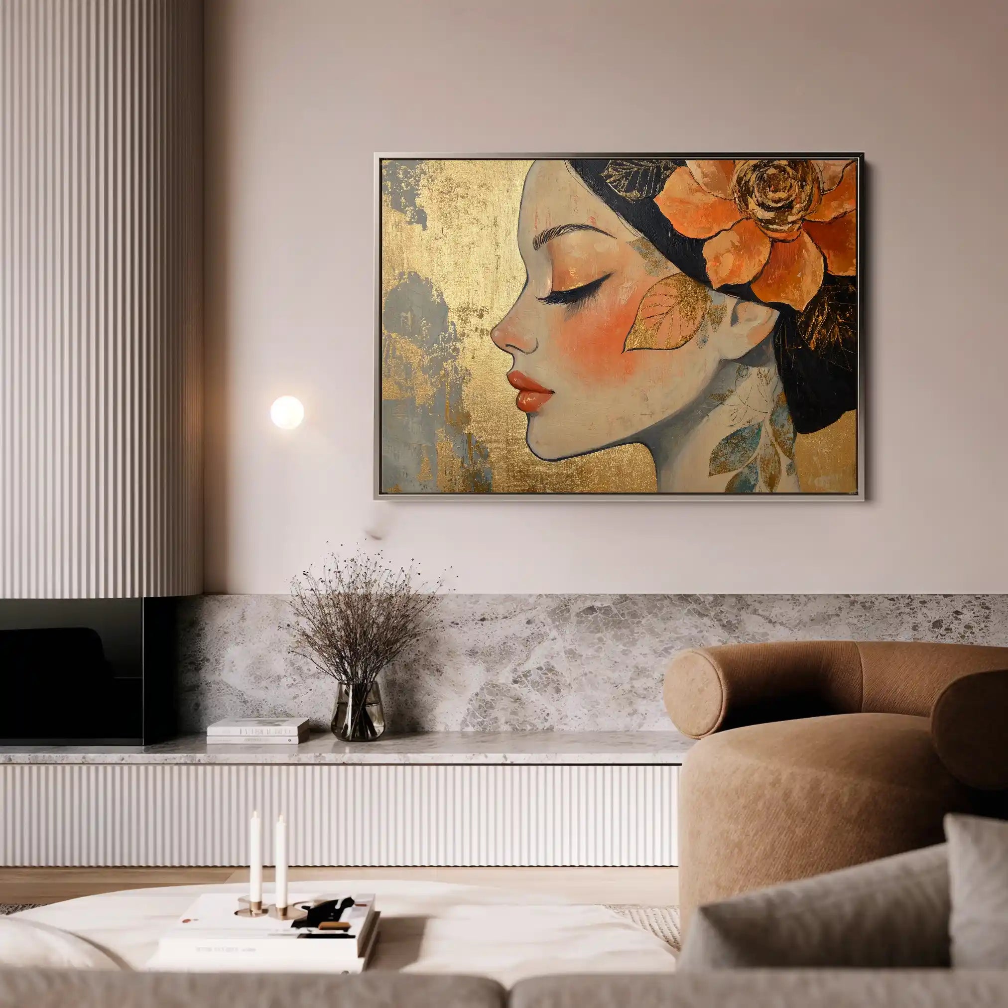 Portrait 173 Canvas Art 90 x 60 cm / Stretched on hidden frame