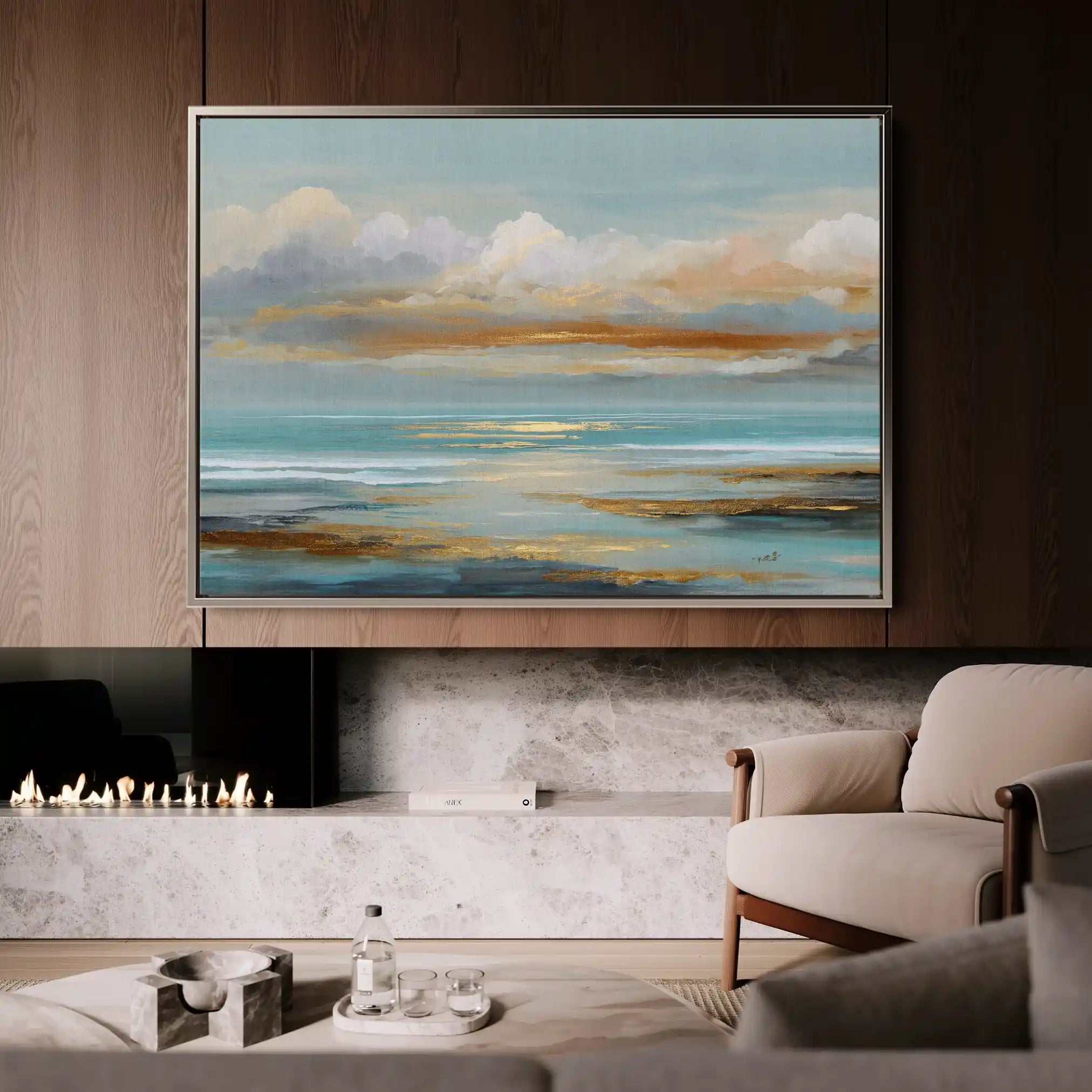 Abstract 1733 Canvas Art 60 x 40 cm / Stretched on hidden frame