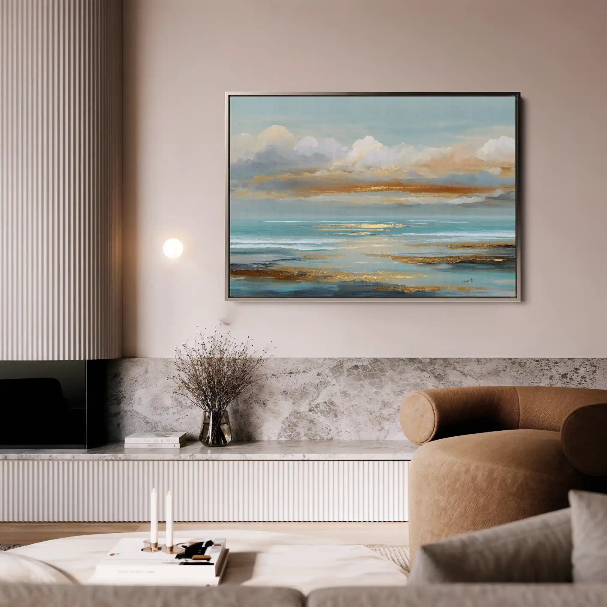Abstract 1733 Canvas Art 60 x 40 cm / Stretched on hidden frame