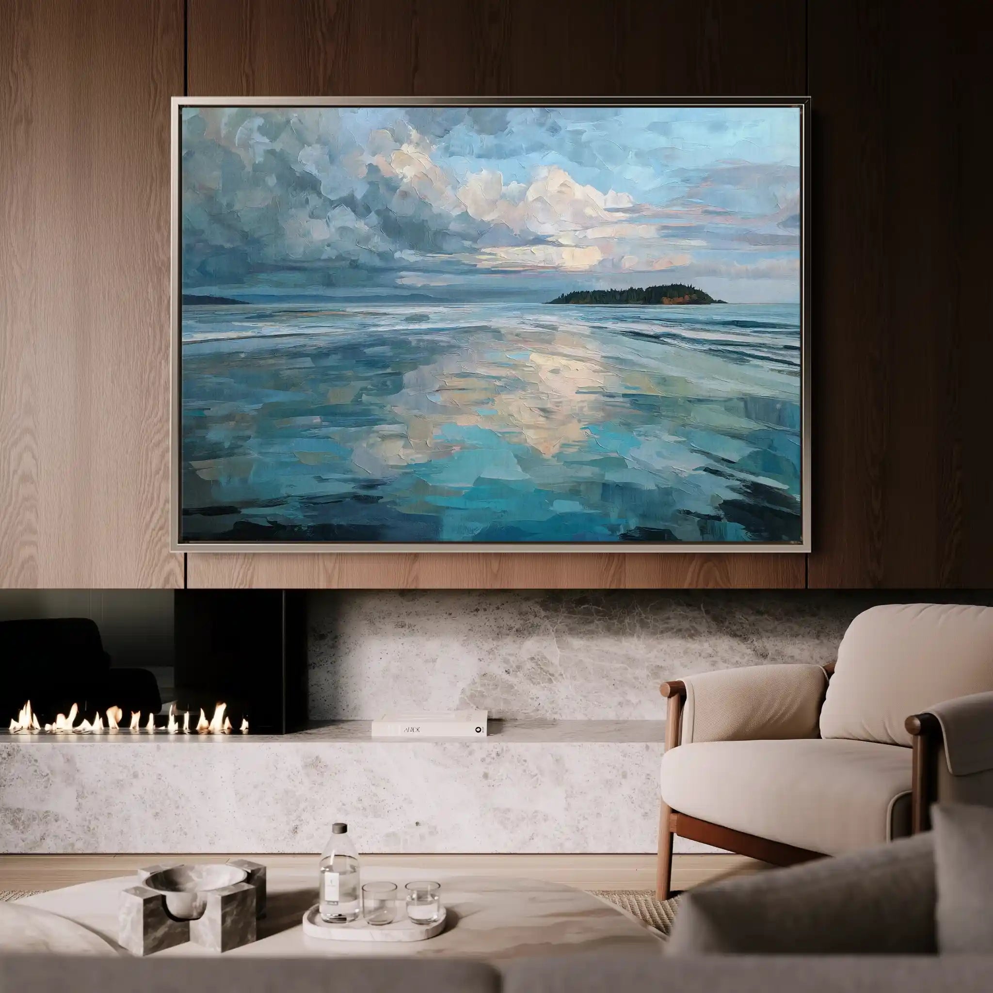 Abstract 1734 Canvas Art 60 x 40 cm / Stretched on hidden frame