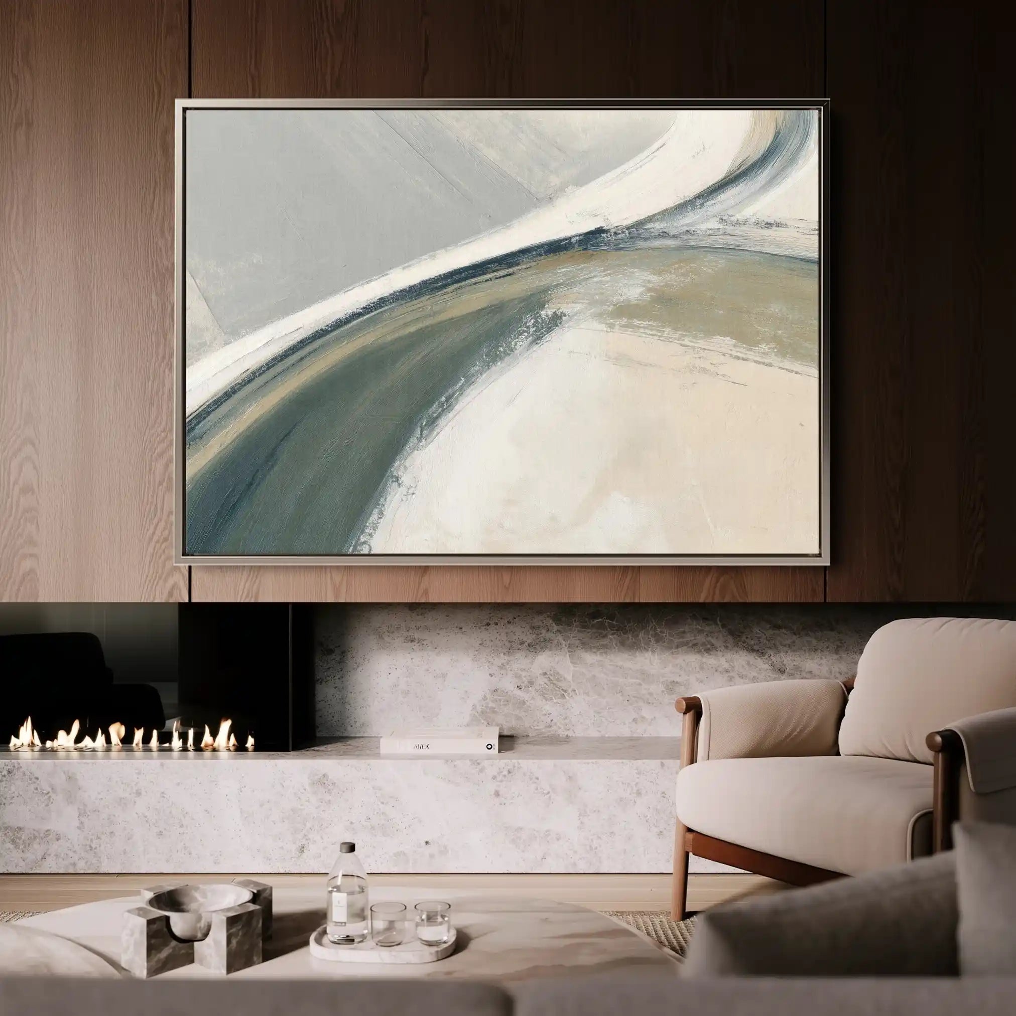 Abstract 1736 Canvas Art 60 x 40 cm / Stretched on hidden frame