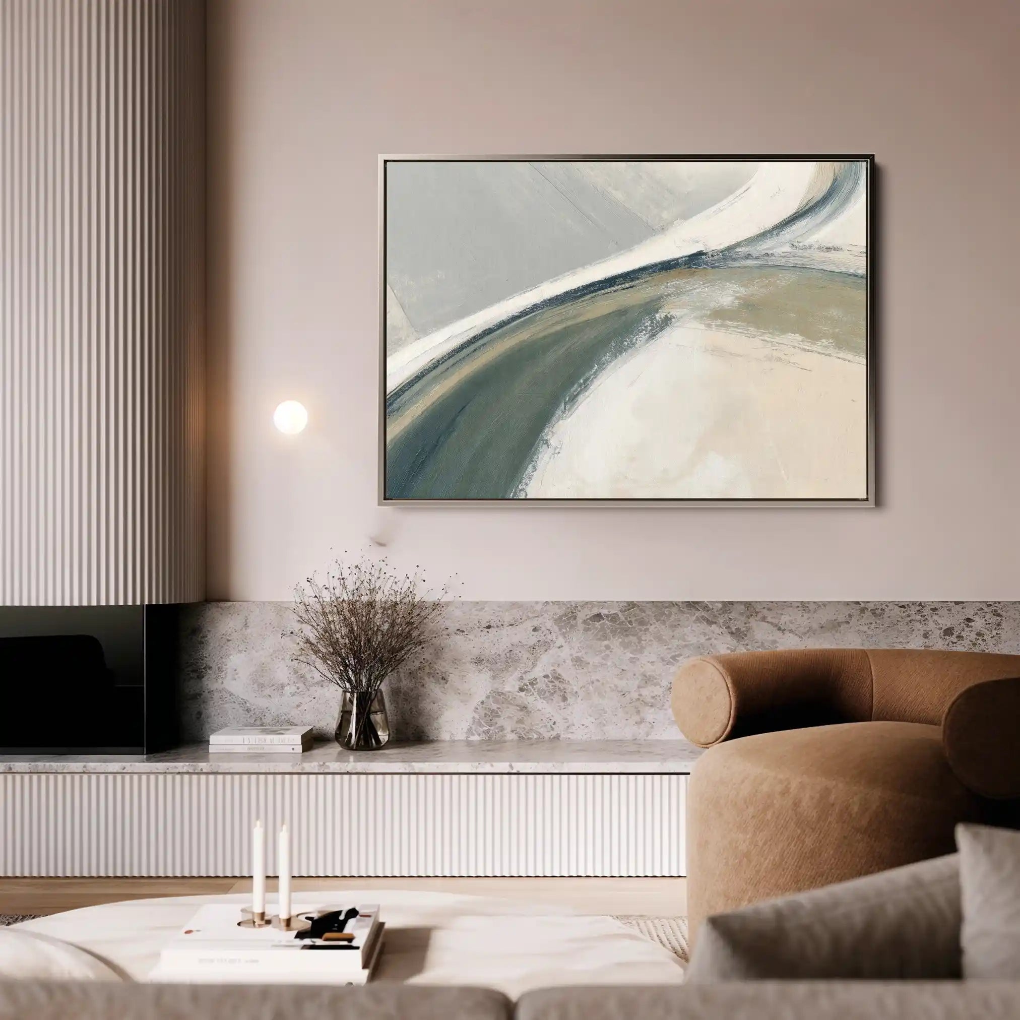 Abstract 1736 Canvas Art 60 x 40 cm / Stretched on hidden frame