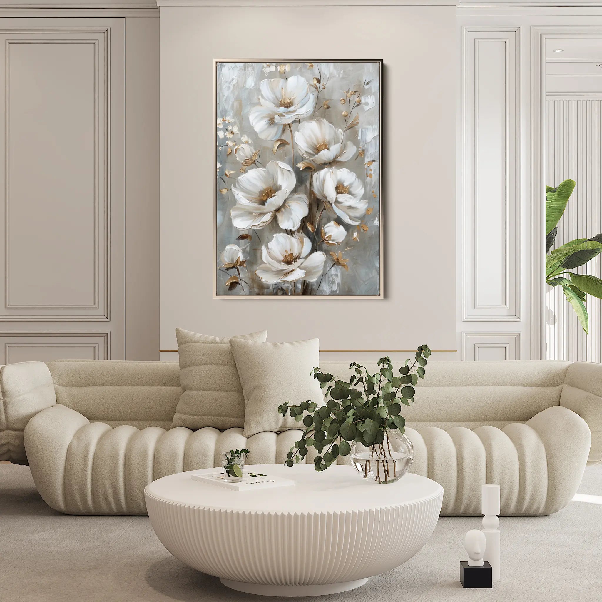 Floral Canvas Wall Art WAD174-F 90 x 60 cm / Stretched on hidden frame