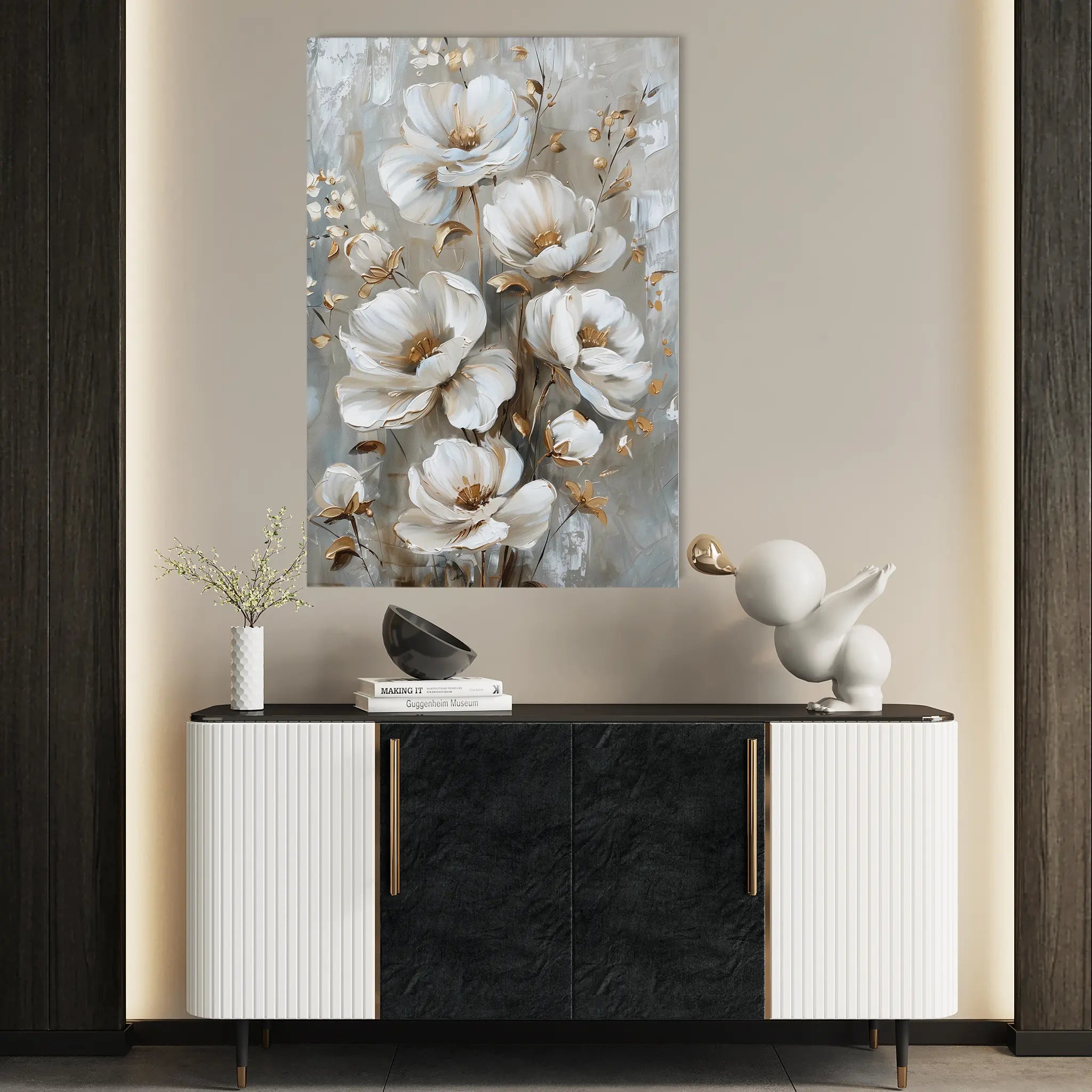 Floral Canvas Wall Art WAD174-F 90 x 60 cm / Stretched on hidden frame