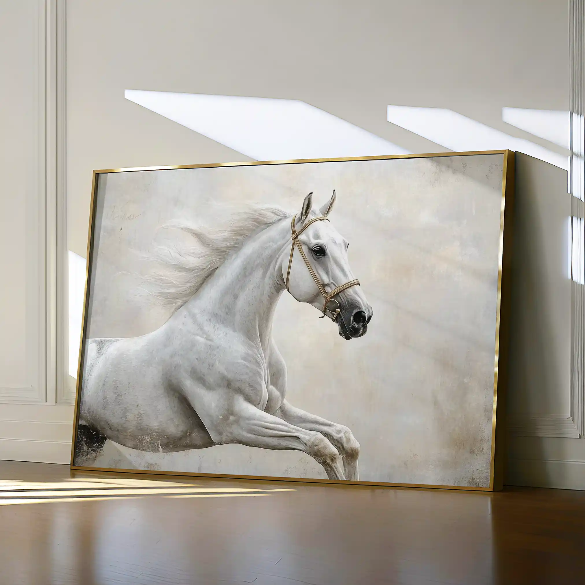 Horses Canvas Wall Art WAD174-H 90 x 60 cm / Stretched on hidden frame