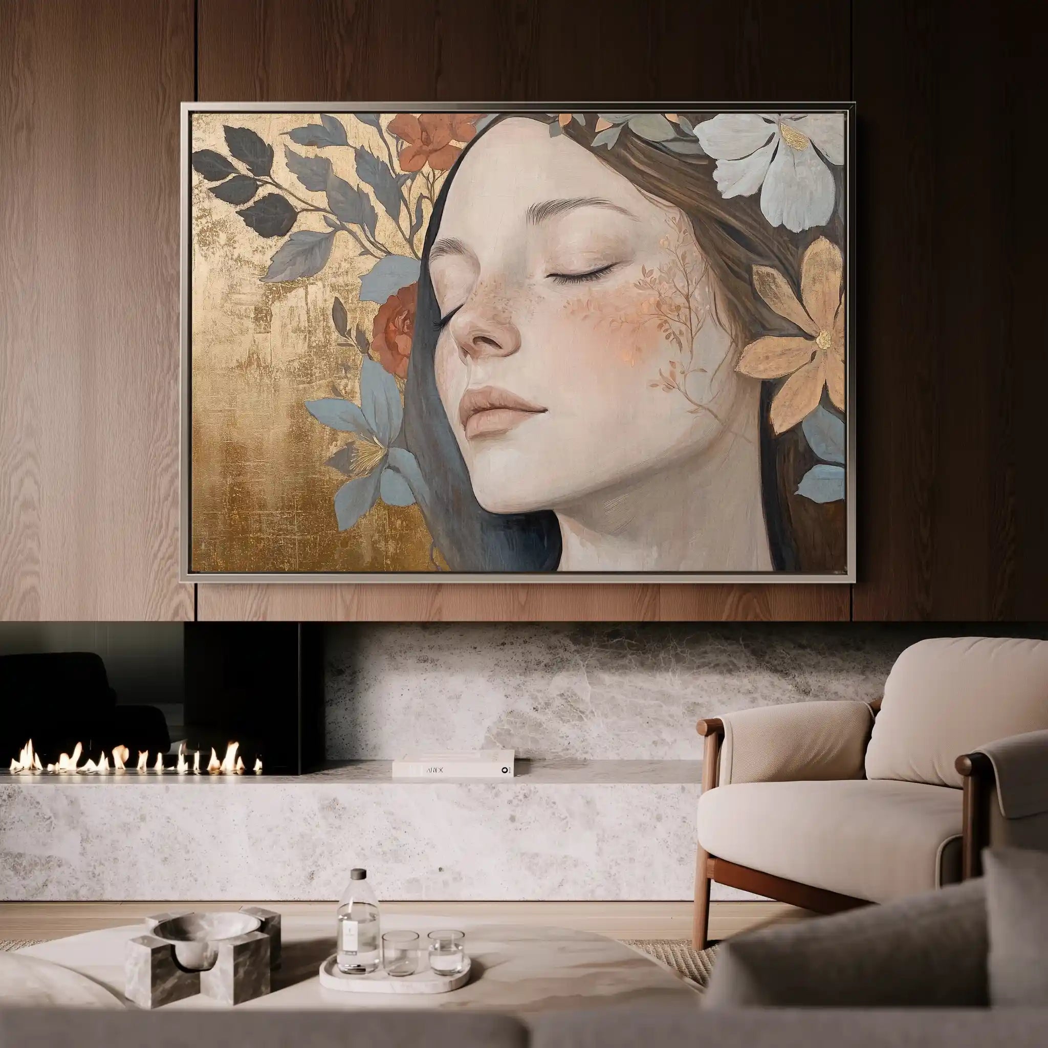 Portrait 174 Canvas Art 90 x 60 cm / Stretched on hidden frame