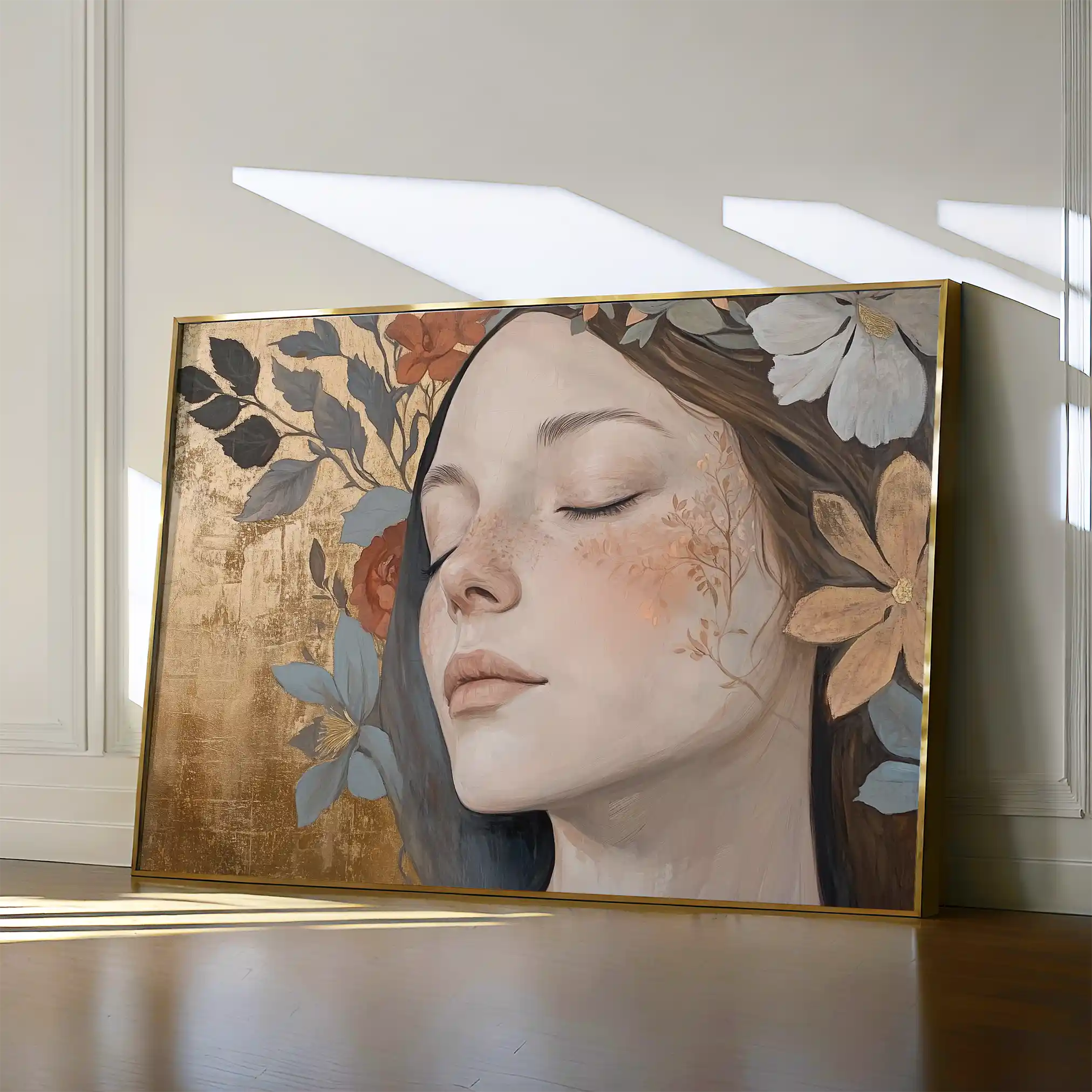Portrait 174 Canvas Art 90 x 60 cm / Stretched on hidden frame