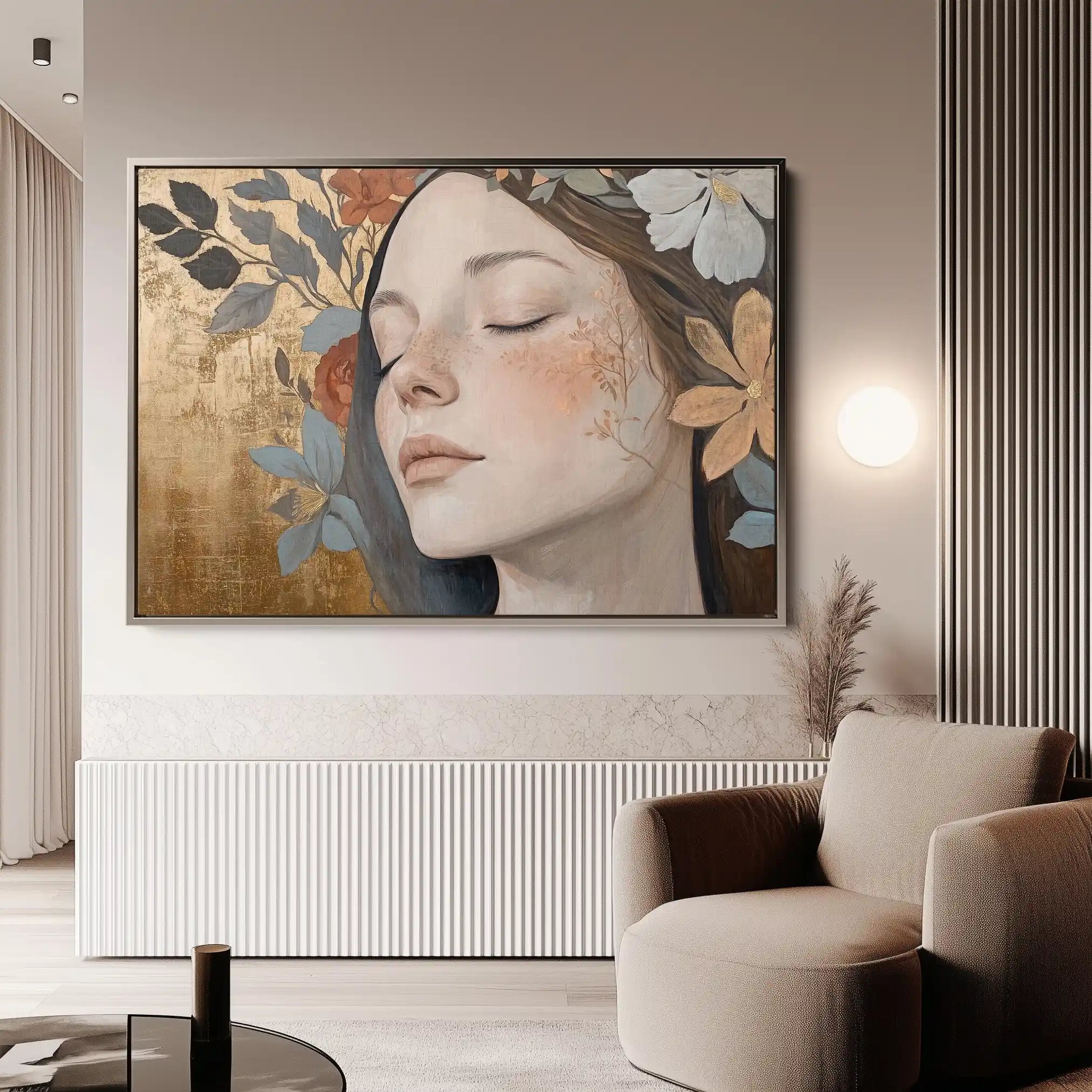 Portrait 174 Canvas Art 90 x 60 cm / Stretched on hidden frame