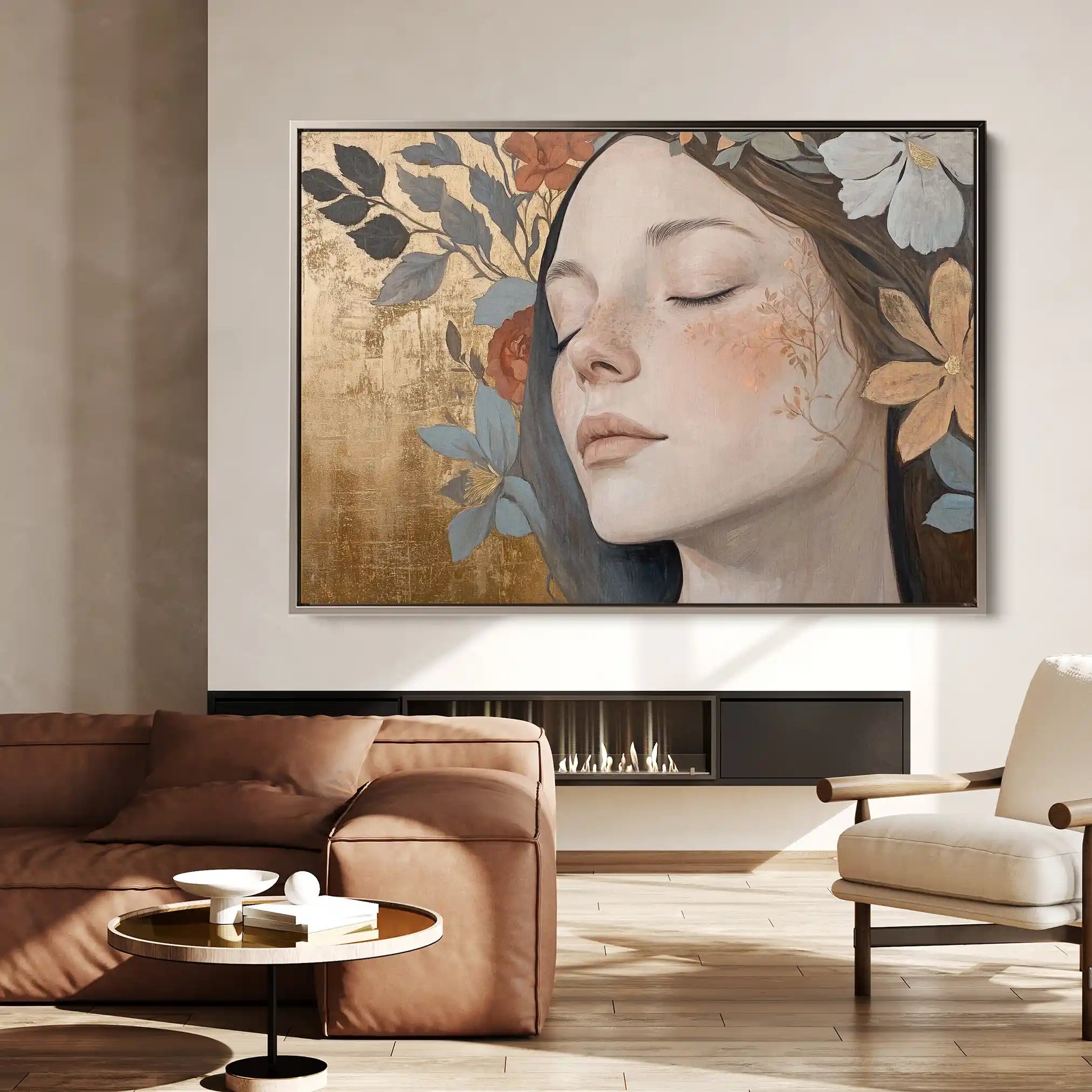 Portrait 174 Canvas Art 90 x 60 cm / Stretched on hidden frame