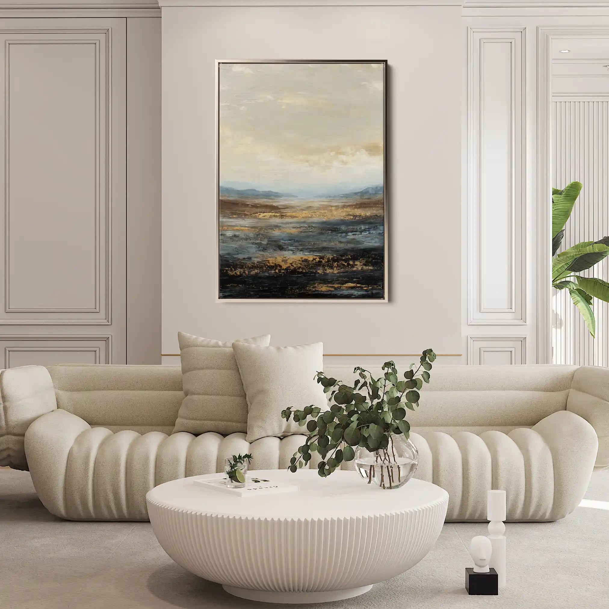 Abstract 1740 Canvas Art 60 x 40 cm / Stretched on hidden frame