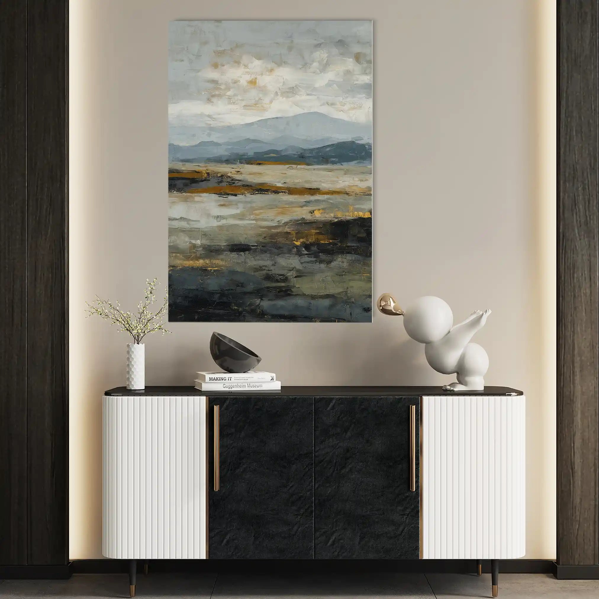 Abstract 1741 Canvas Art 60 x 40 cm / Stretched on hidden frame
