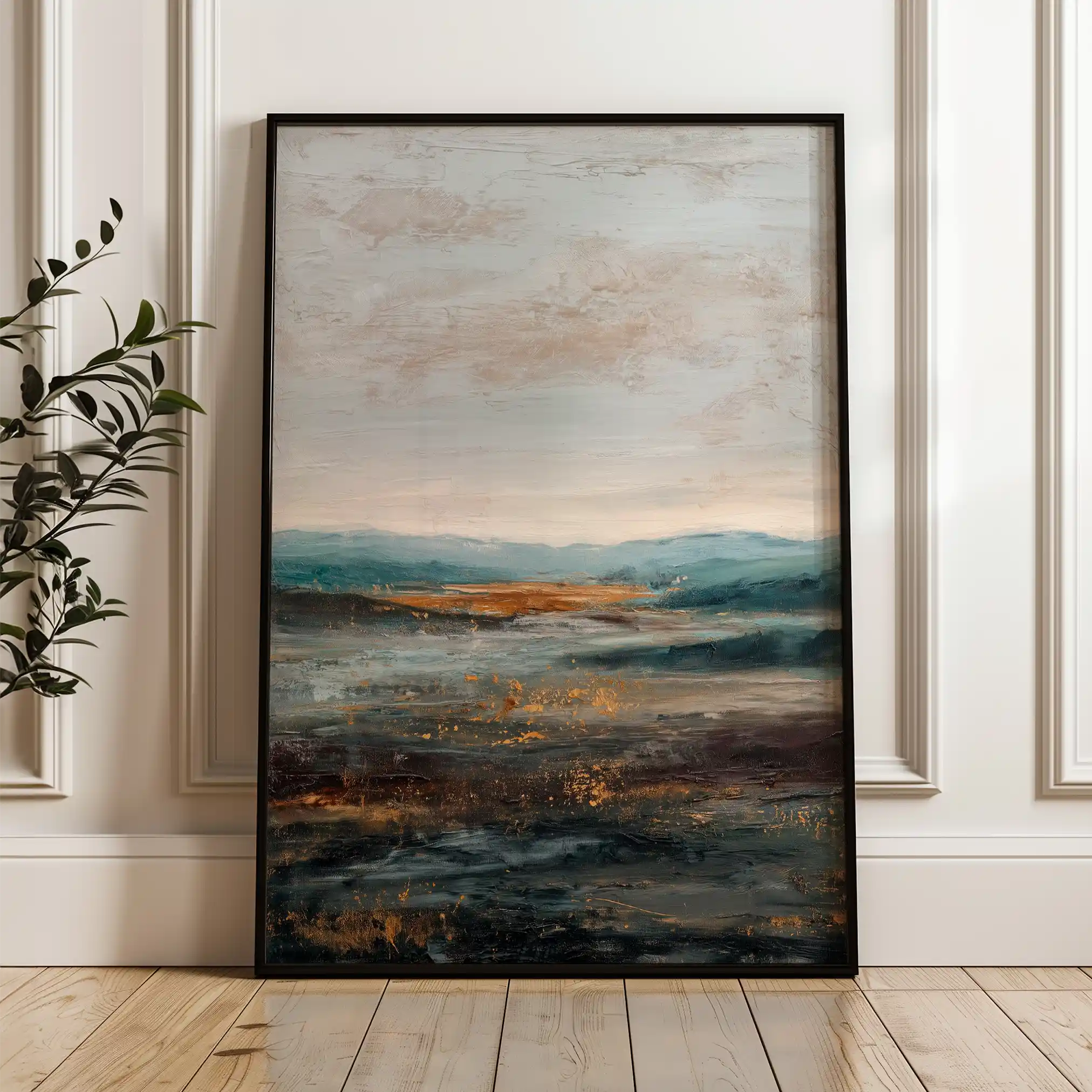 Abstract 1744 Canvas Art 60 x 40 cm / Stretched on hidden frame