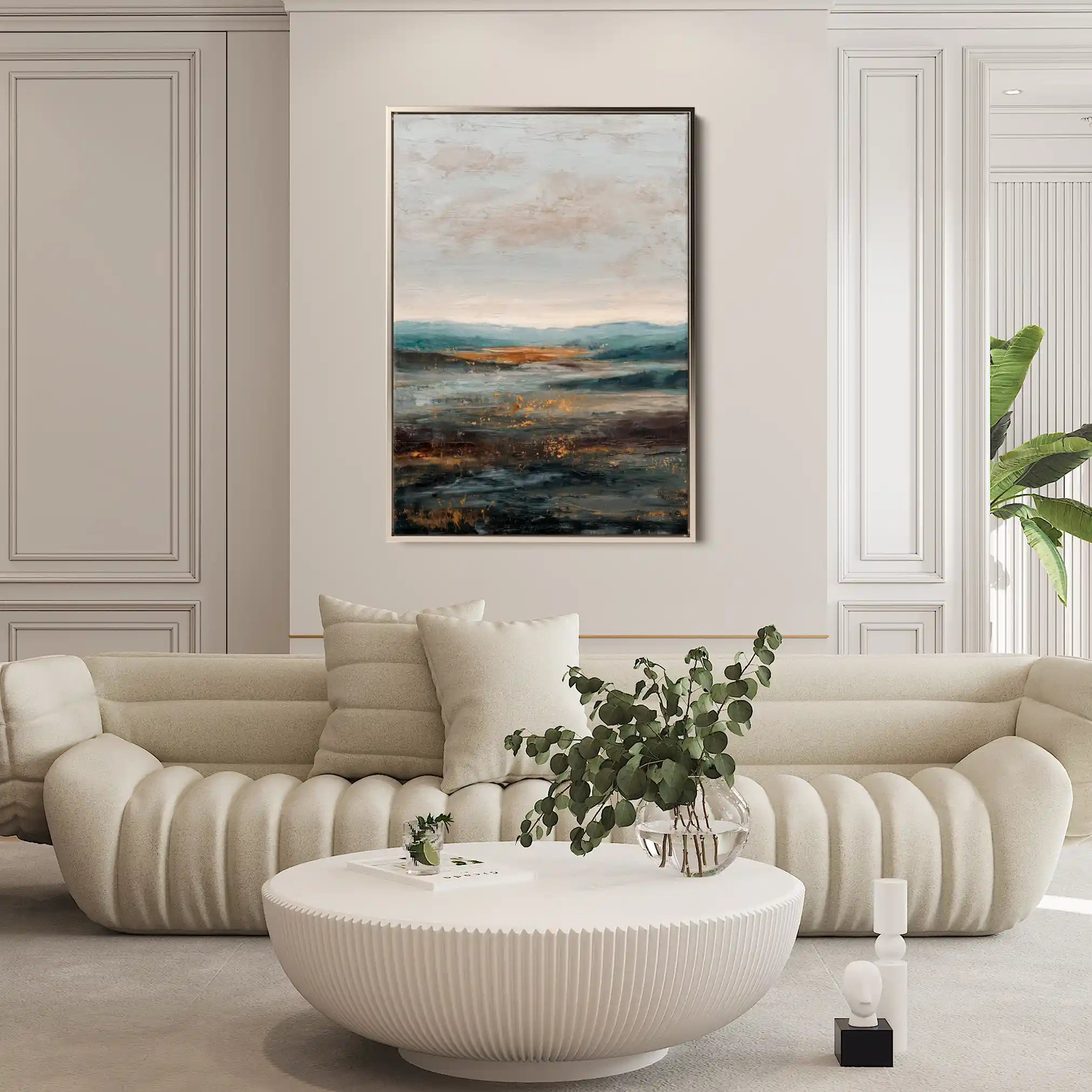 Abstract 1744 Canvas Art 60 x 40 cm / Stretched on hidden frame