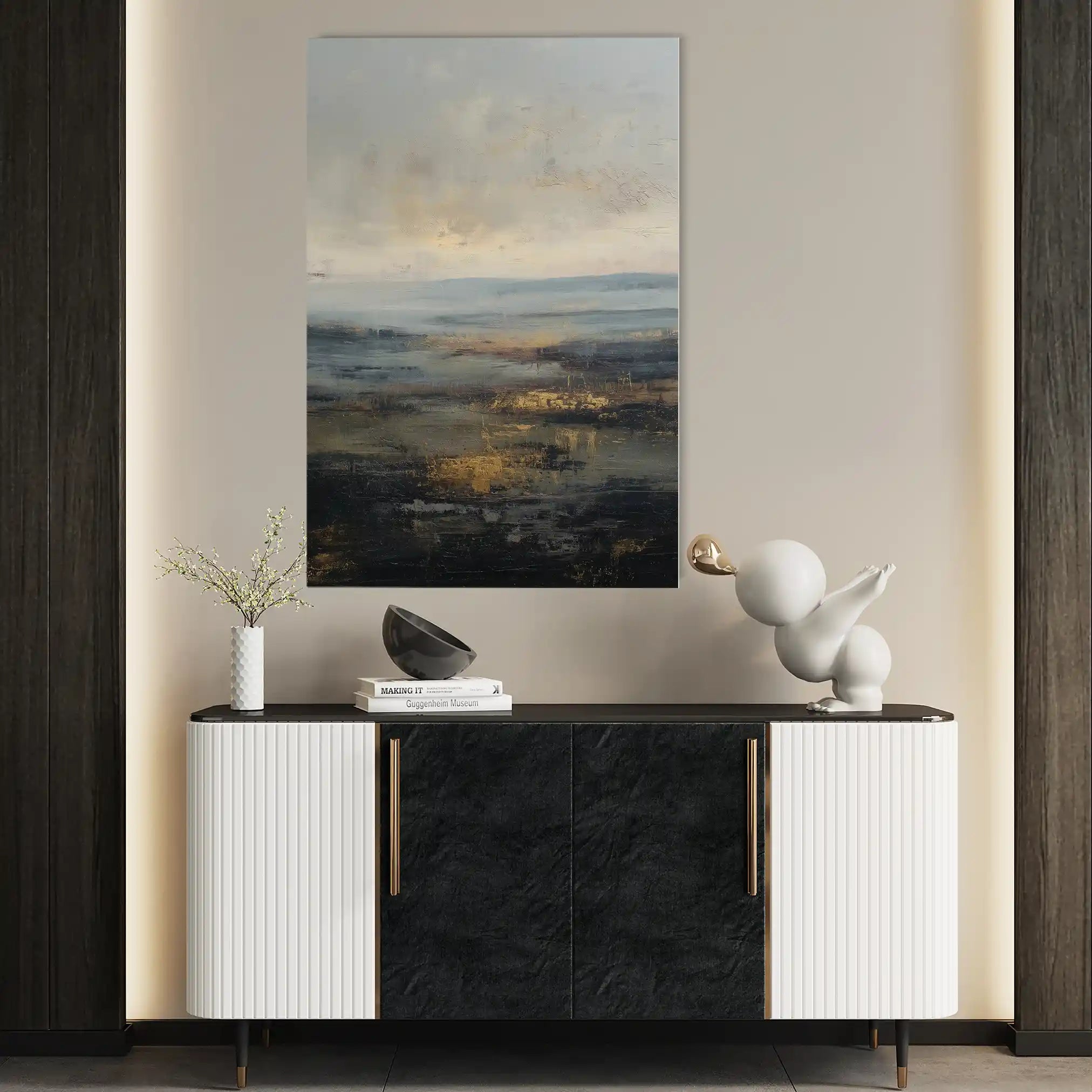 Abstract 1746 Canvas Art 60 x 40 cm / Stretched on hidden frame