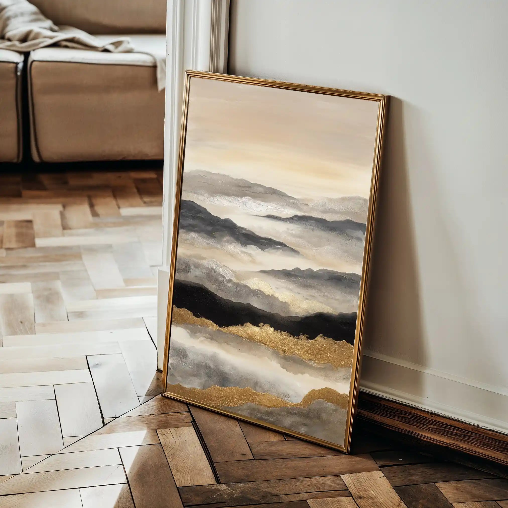 Abstract 1747 Canvas Art 60 x 40 cm / Stretched on hidden frame