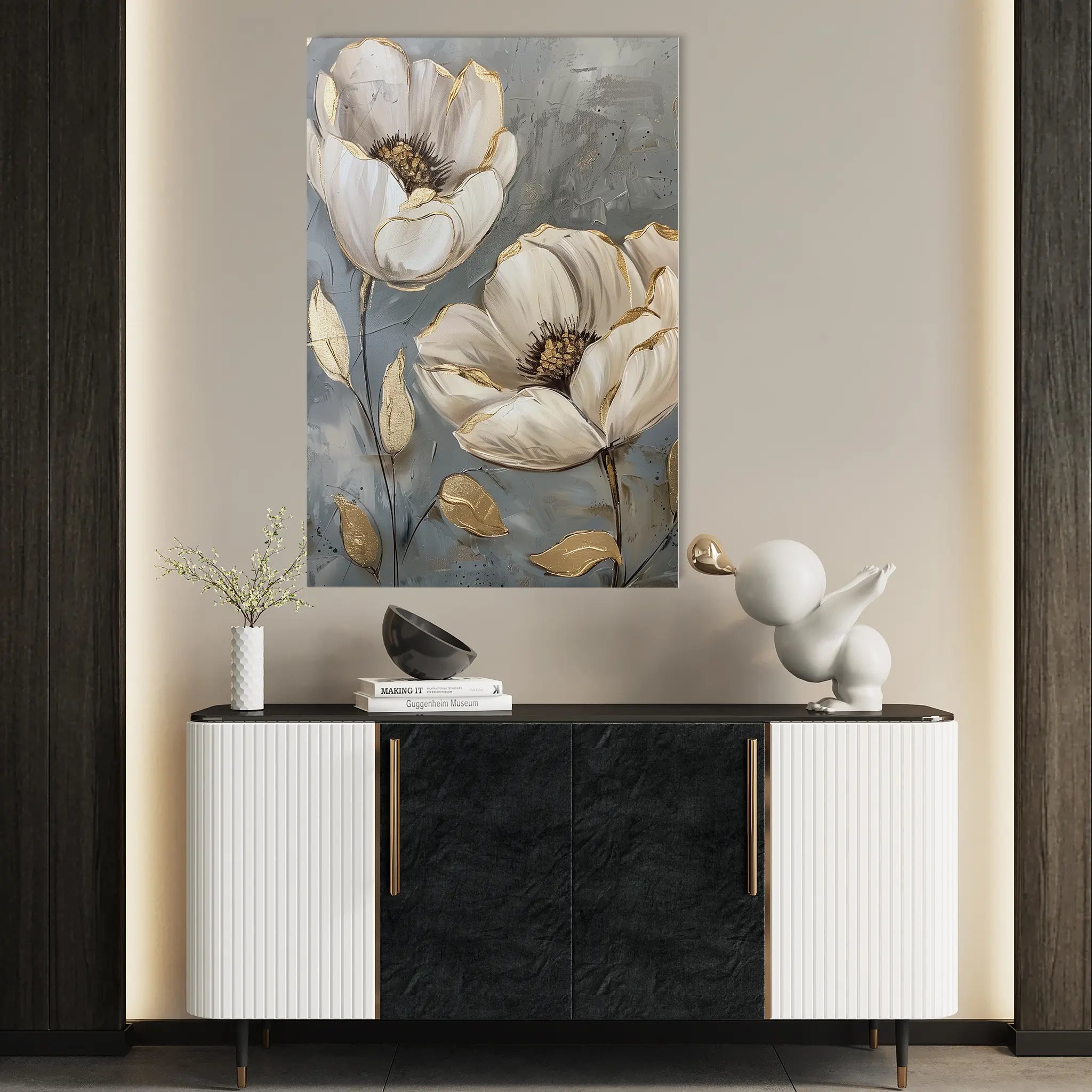 Floral Canvas Wall Art WAD175-F 90 x 60 cm / Stretched on hidden frame