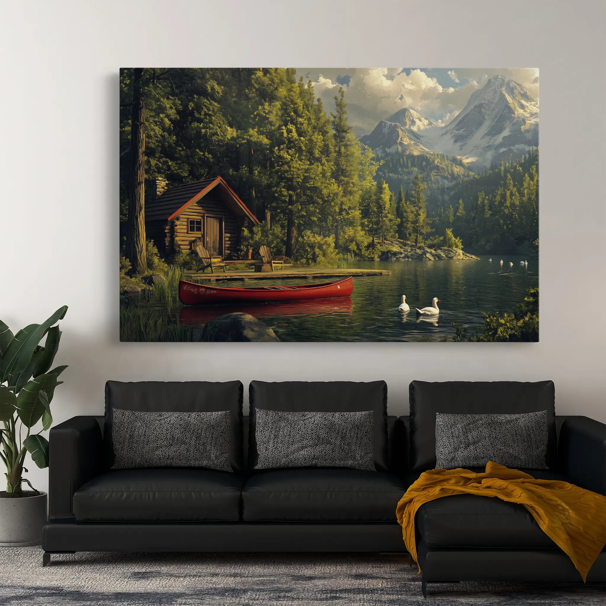 Landscape Canvas Wall Art WAD175-L 90 x 60 cm / Stretched on hidden frame