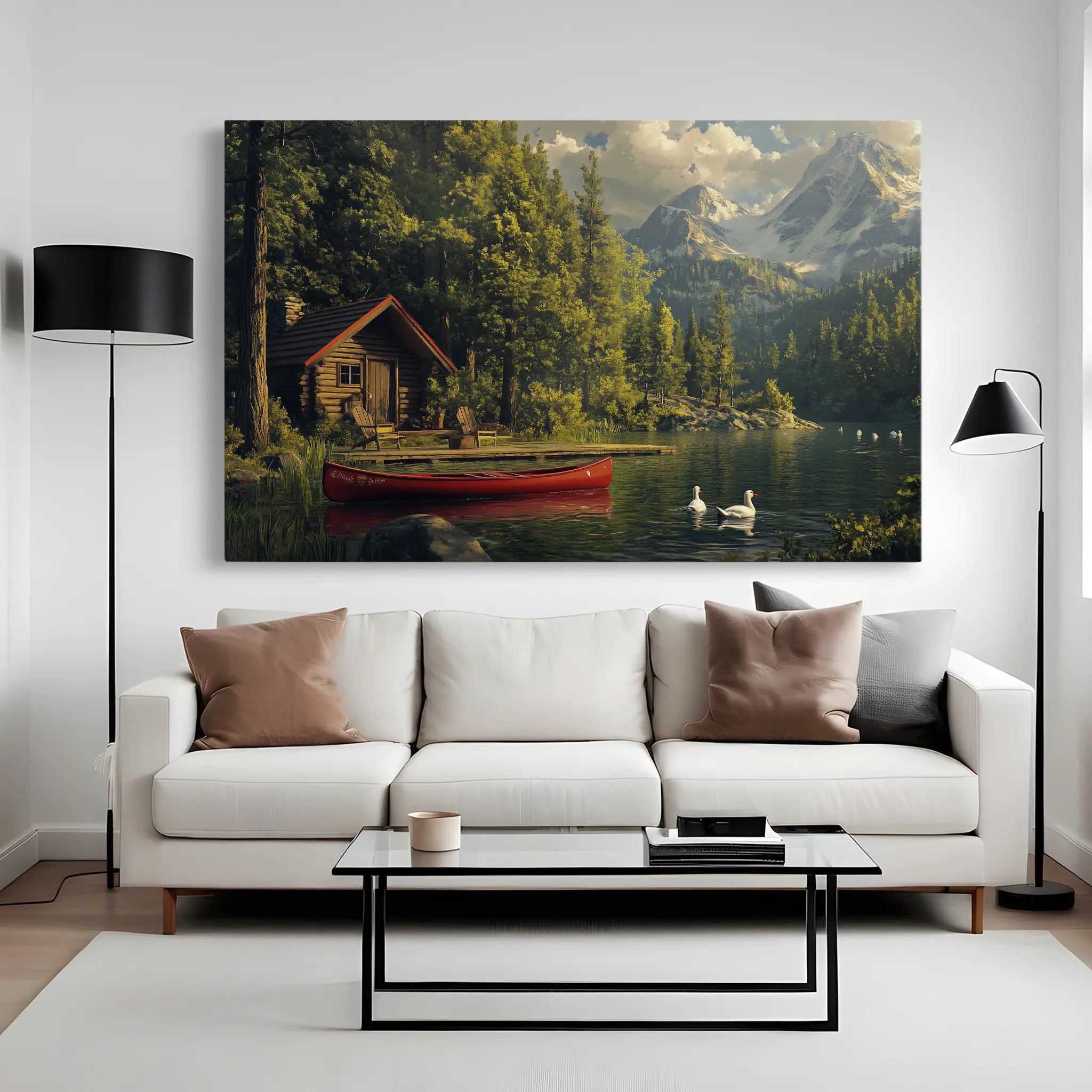 Landscape Canvas Wall Art WAD175-L 90 x 60 cm / Stretched on hidden frame