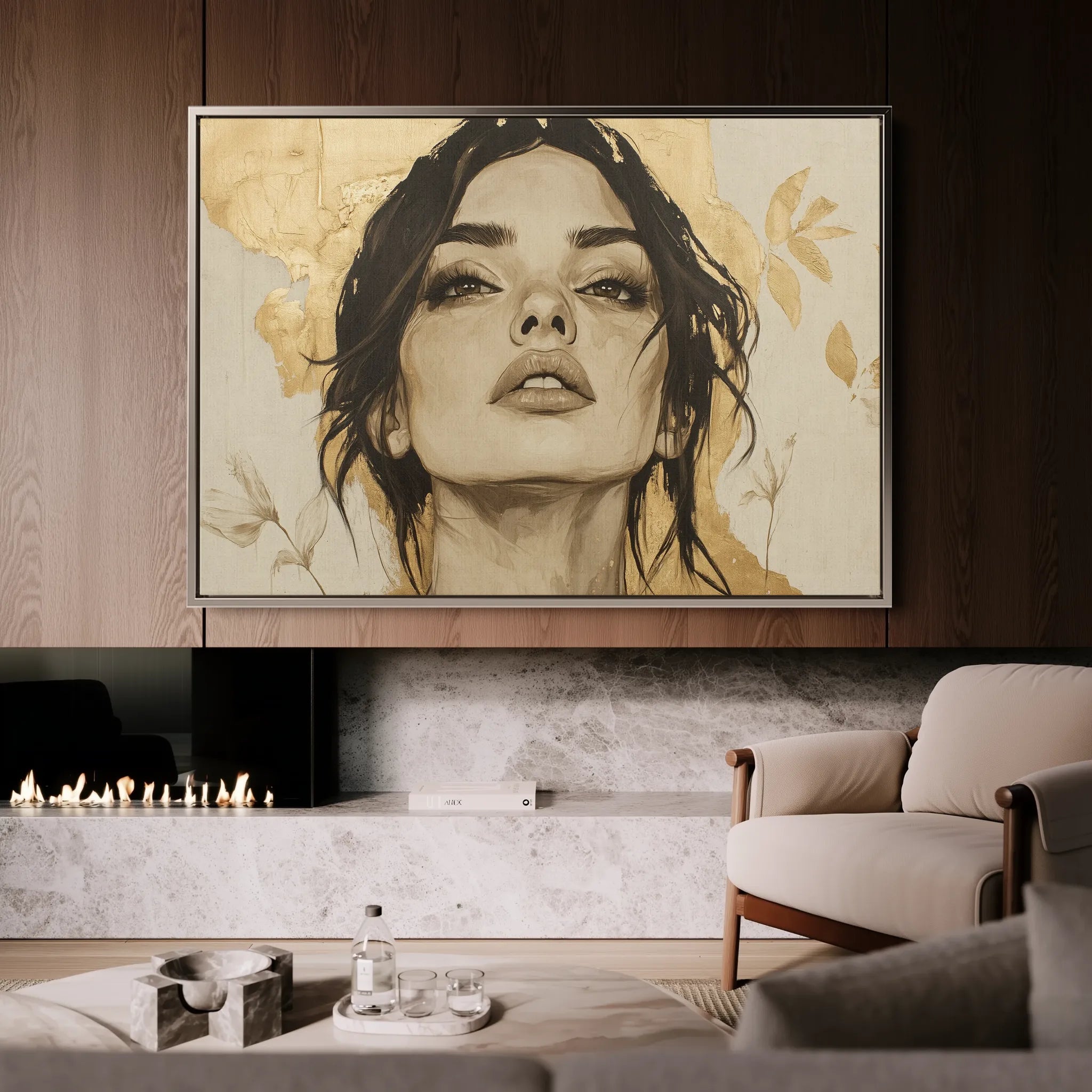 Portrait Canvas Wall Art WAD175-P 90 x 60 cm / Stretched on hidden frame