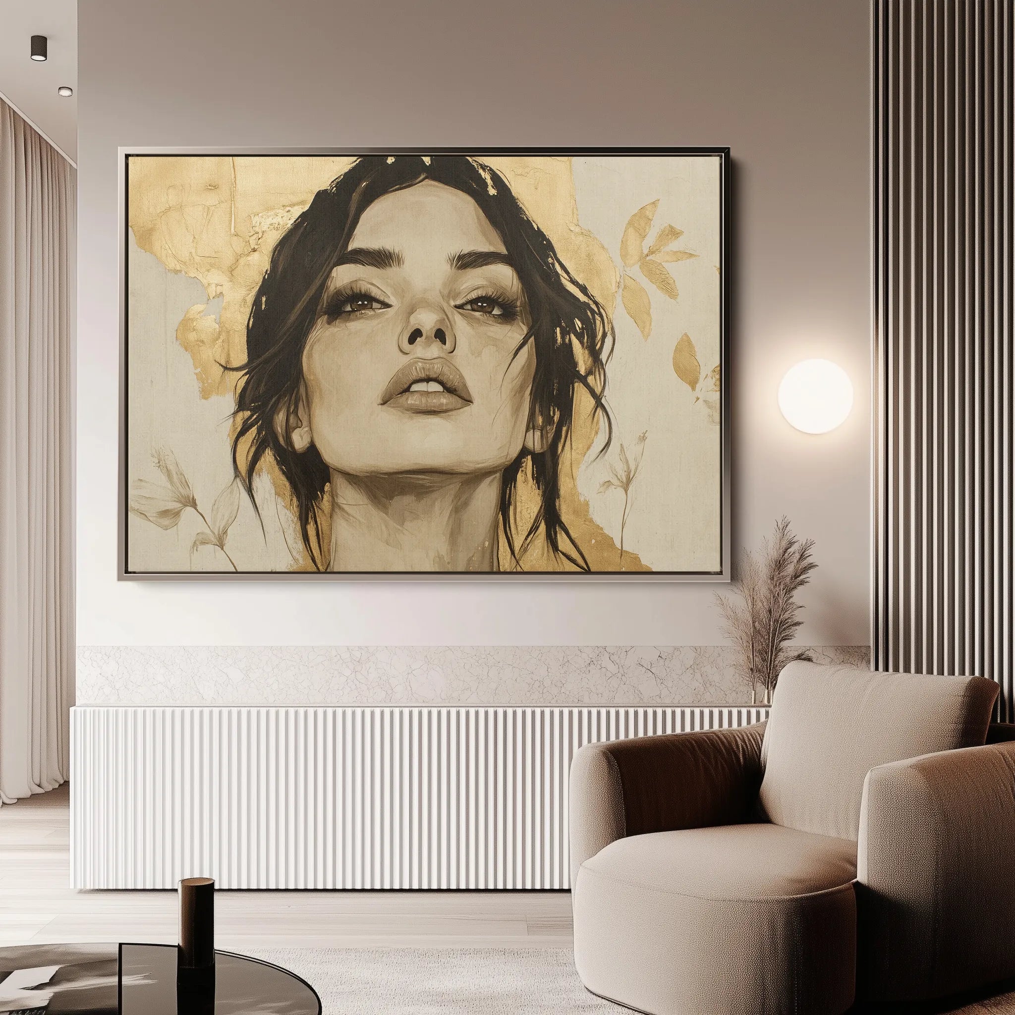 Portrait Canvas Wall Art WAD175-P 90 x 60 cm / Stretched on hidden frame