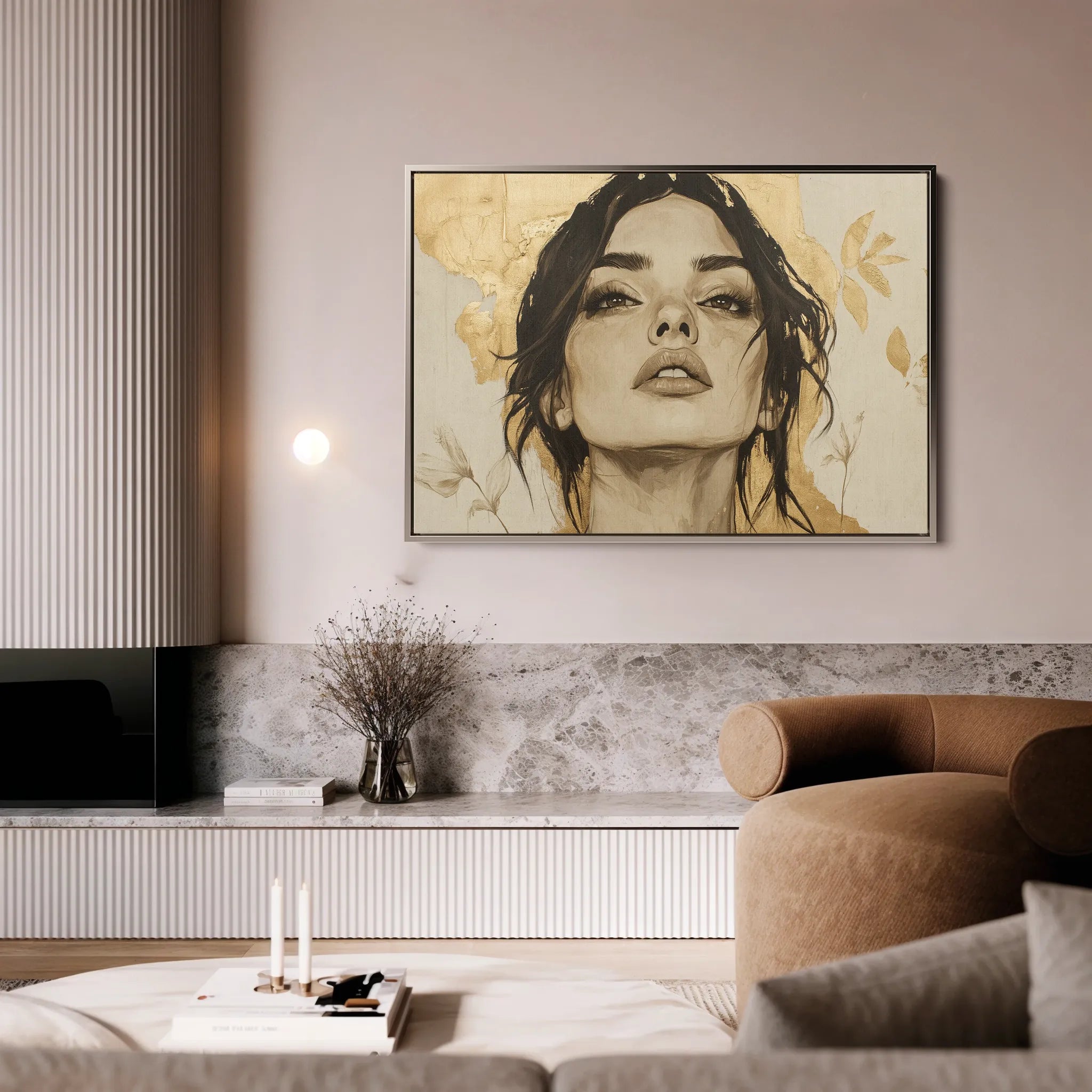 Portrait Canvas Wall Art WAD175-P 90 x 60 cm / Stretched on hidden frame