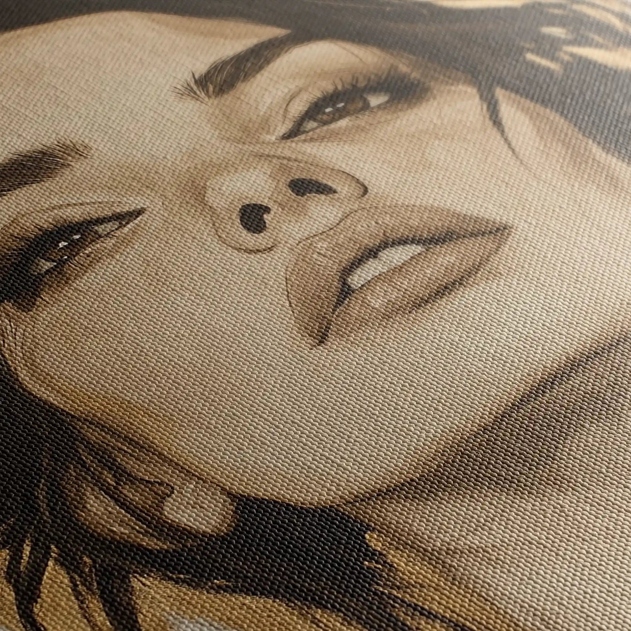 Portrait 175 Canvas Art 90 x 60 cm / Stretched on hidden frame
