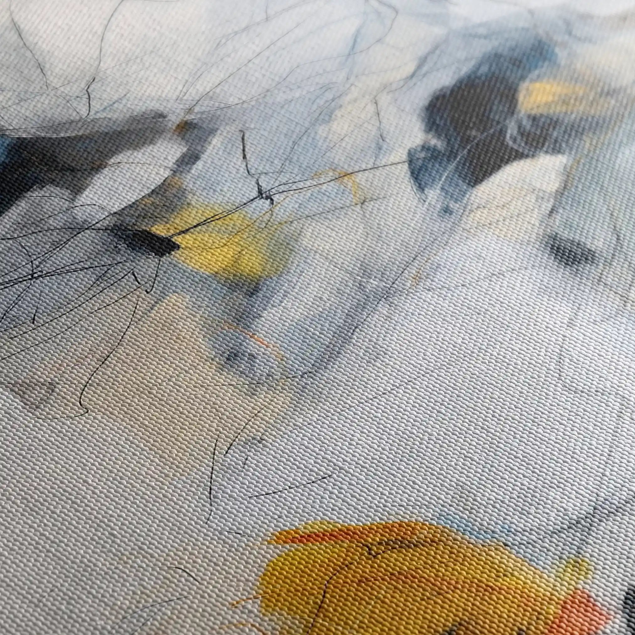 Abstract 1750 Canvas Art 60 x 40 cm / Stretched on hidden frame
