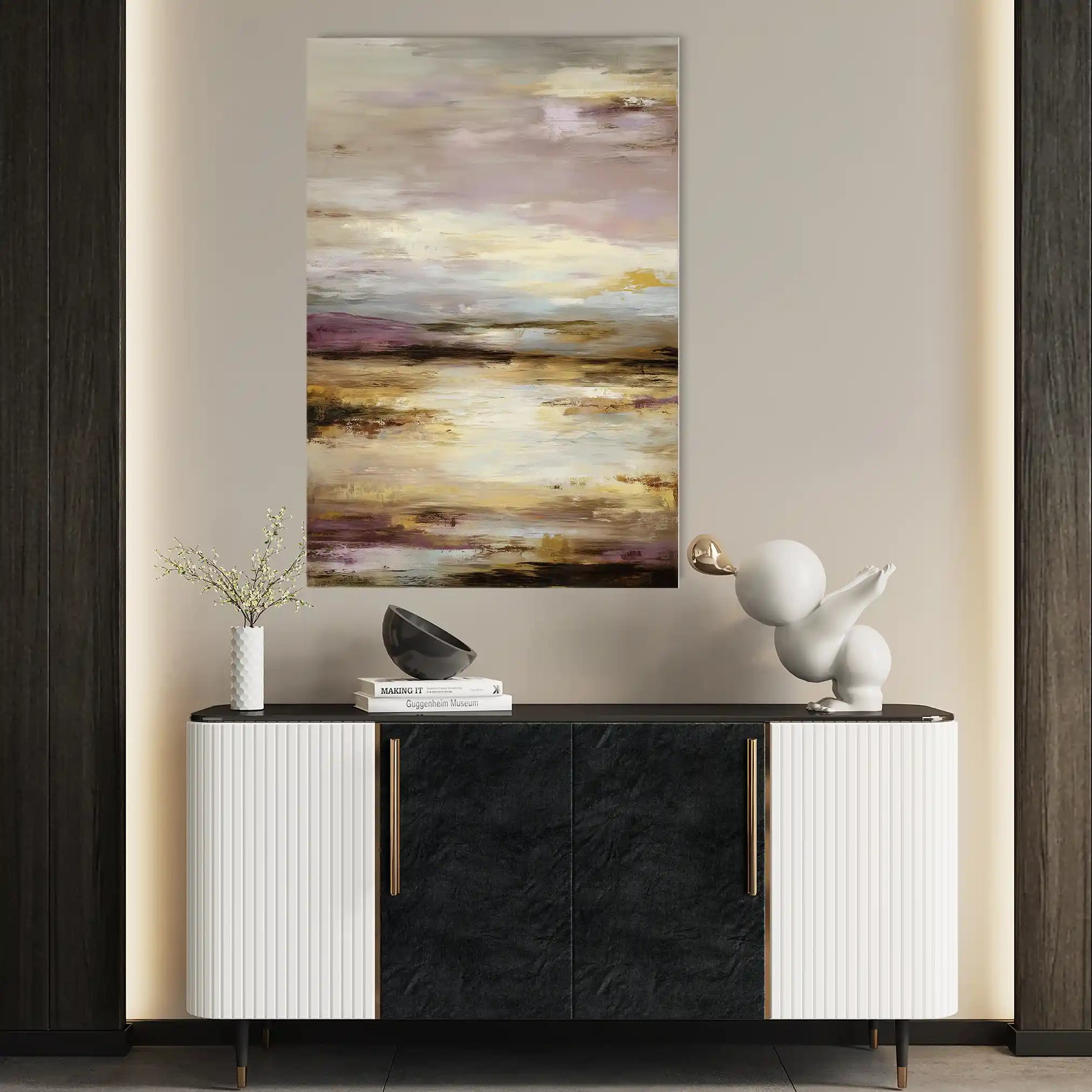 Abstract 1752 Canvas Art 60 x 40 cm / Stretched on hidden frame