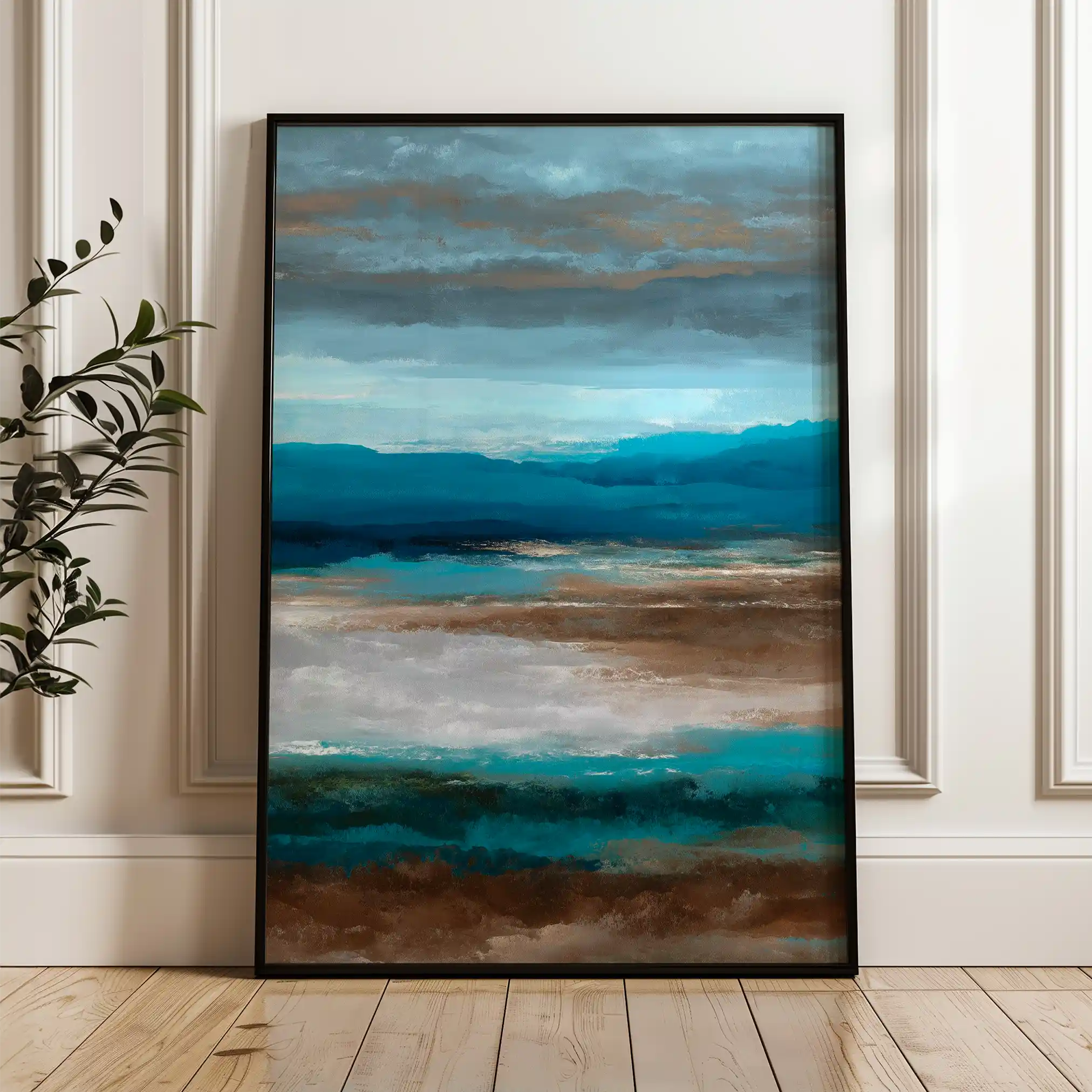 Abstract 1754 Canvas Art 60 x 40 cm / Stretched on hidden frame