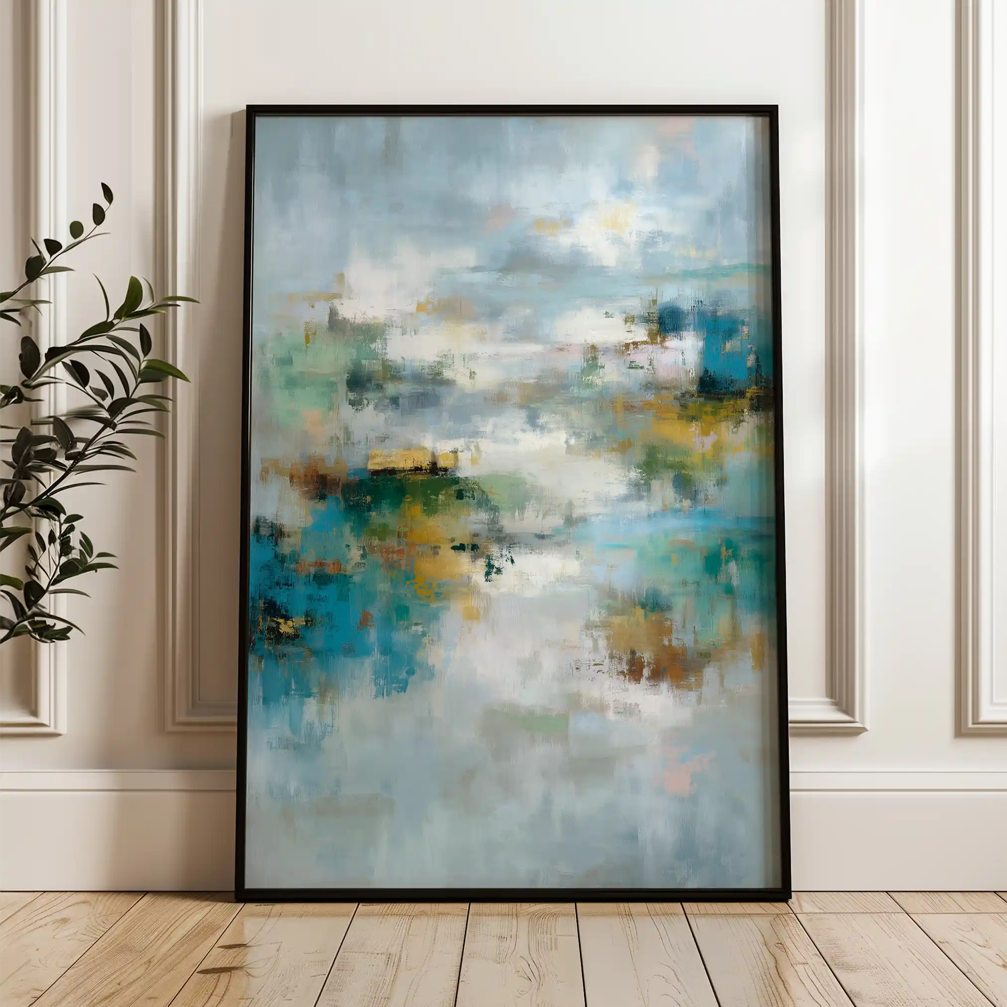 Abstract 1760 Canvas Art 60 x 40 cm / Stretched on hidden frame