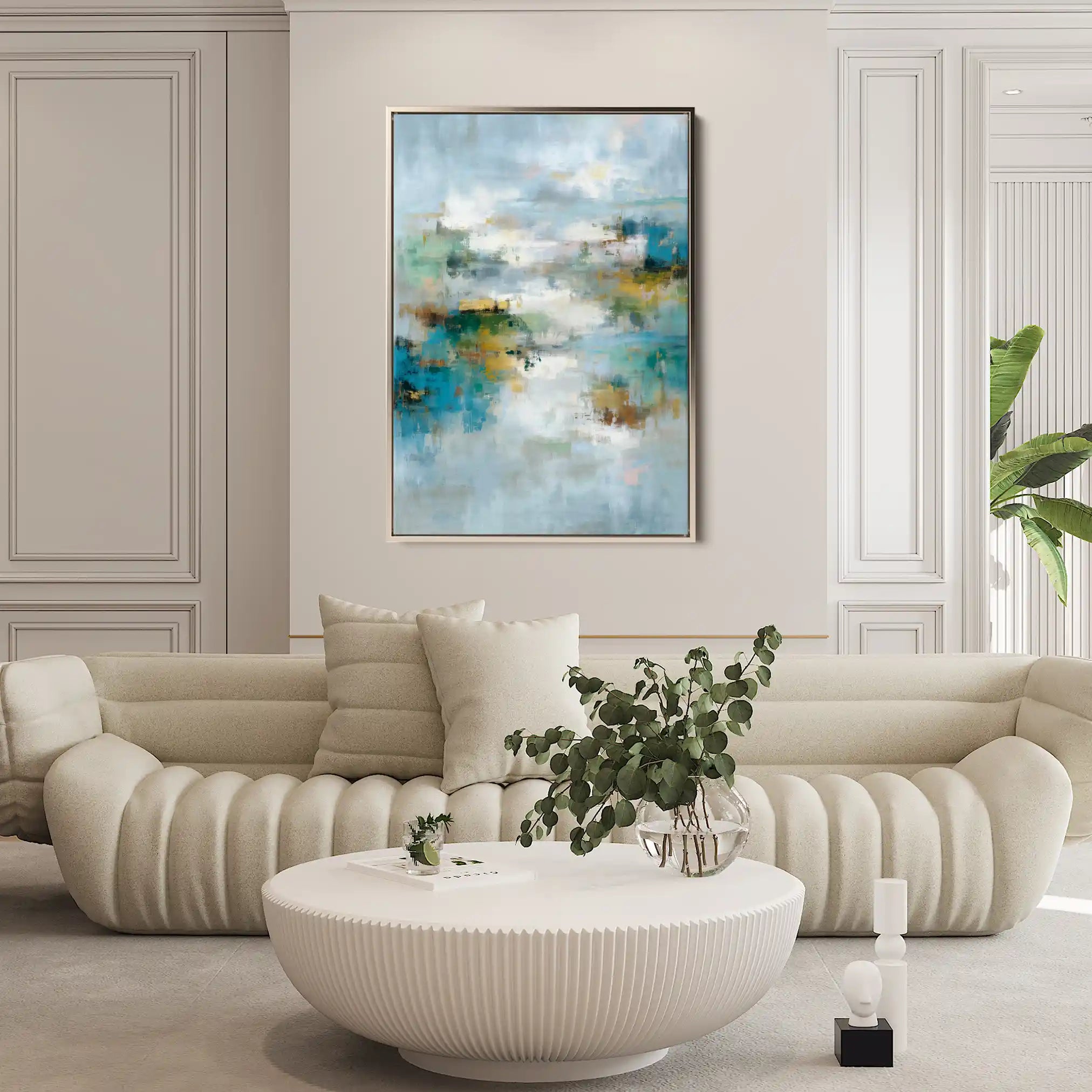 Abstract 1760 Canvas Art 60 x 40 cm / Stretched on hidden frame